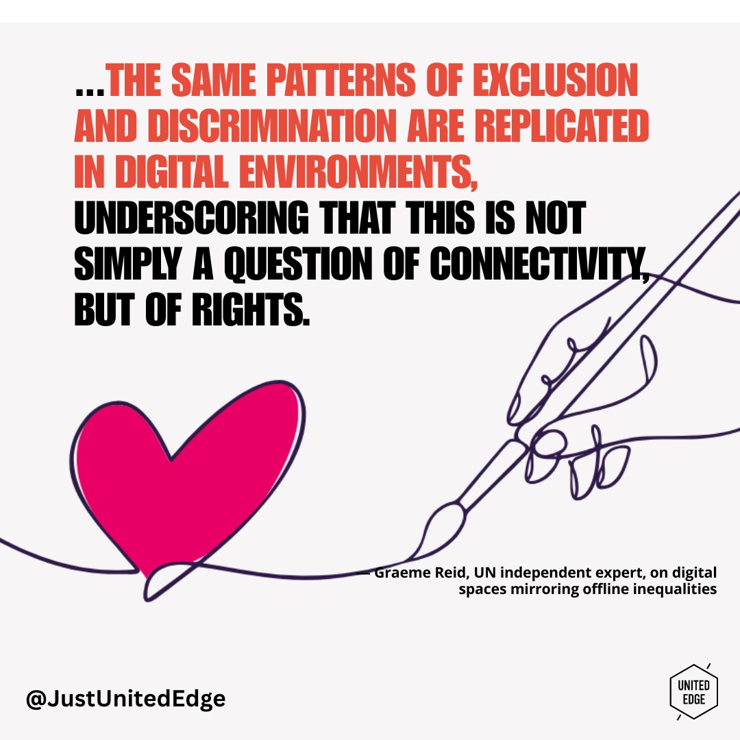 Digital inclusion is more than internet access, it’s about safety, dignity, participation, and justice. As societies become more digitally connected, the real challenge is ensuring that technology empowers people rather than deepens exclusion. A democratic digital future must protect human rights, amplify marginalized voices, and create spaces where everyone can participate fully and safely. Read about why digital inclusion should be at the heart of democracy here: https://bit.ly/4eAA0Z7
#DigitalInclusion #DigitalJustice #HumanRights #Democracy #TechForGood