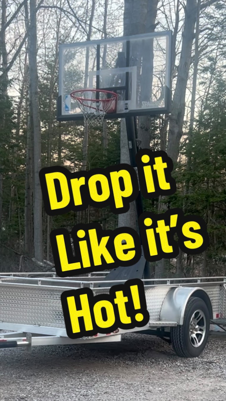 Basketball Net Delivery and Drop Off #thetoolpulse #diy #basketball🏀 #trailer #sports