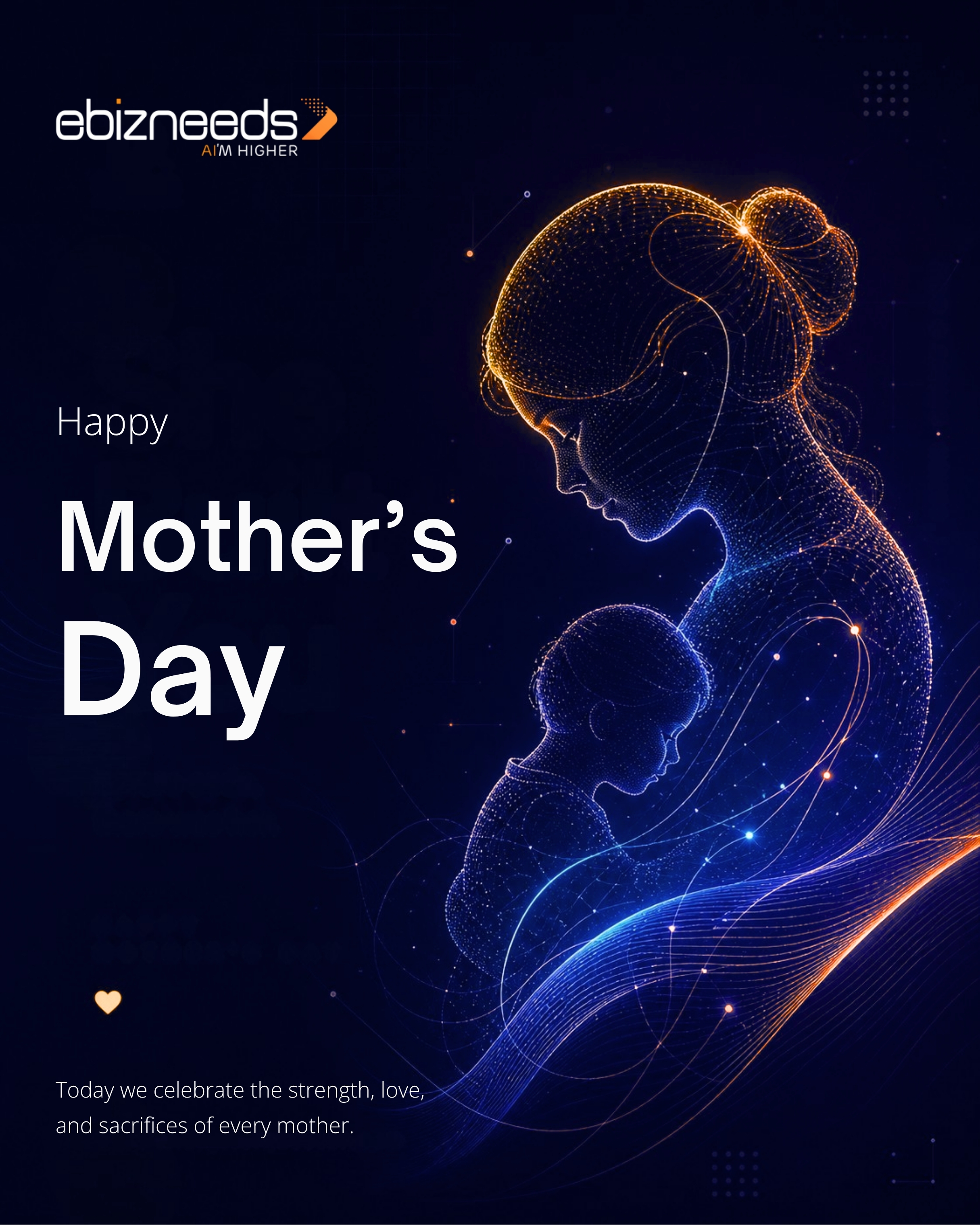 Behind every dreamer is a mother who taught resilience, kindness, and the courage to grow.
This Mother’s Day, eBizneeds celebrates the incredible women who inspire innovation both at home and beyond.
#HappyMothersDay #MothersDay #eBizneeds #WomenWhoInspire #MothersLove #Innovation #DigitalWorld #TechLife #WorkAndLife #Inspiration #CelebrateMoms