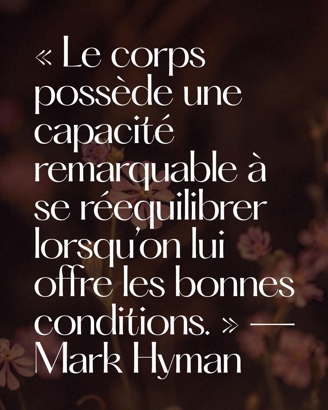 Lorsque l’environnement soutient le corps, ses mécanismes naturels d’équilibre peuvent s’exprimer. 🤍
//
When the environment supports the body, its natural balancing mechanisms can unfold. 🤍
#holistichealth #bodyintelligence #functionalwellness #mindbodymedicine #naturalhealing #wellnesseducation #montrealhealth #mtlwellness