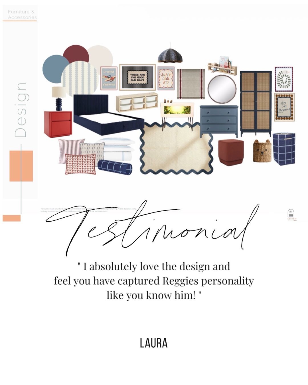 Client Testimonial ✨
“I absolutely love the design and feel you have captured Reggie’s personality like you know him.”
… and we can’t ask for more than that really! Being virtual, it certainly makes it harder to get into our clients head but with our questionnaire & your inspiration images, we certainly figure it out.
Swipe to see a AI visual along with Elysia’s design pages! These were sent along with a fully clickable shopping list making it super easy for our client to purchase everything suggested 🙌🏼
Hopefully we get to see this come to life in real life soon. 👀