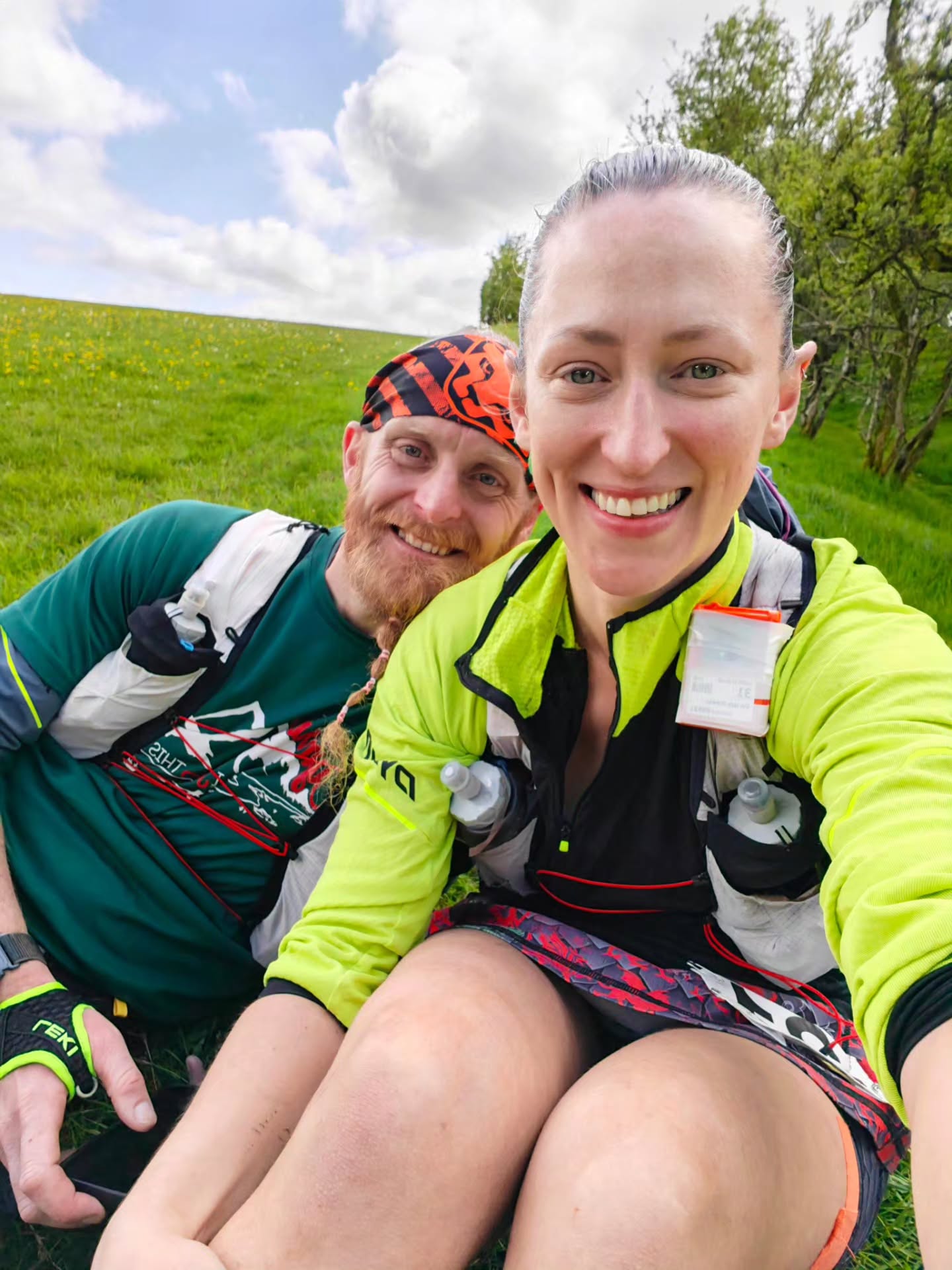 The most absolutely bonkers way to win a race...
South 24, a 24hr race to travel as far along the Offas Dyke path as possible.
I still had fatigued legs from last weekend’s 100miler, and Stu was saving his for a race in two weeks, so we decided this would basically be a 24hr date day, sharing a sunset, sunrise, and some of the most beautiful trails together after barely seeing each other this past month.
Hike the ups, joggle the flats, embrace the downs.
For the first 19hrs, Stu said I was like a kid in a candy shop, bouncing from hill to hill, grinning ear to ear, completely in love with the trails and views around us.
The final 5hrs hit differently. It’s been an emotionally heavy week, and my appetite had already disappeared long before race day, so eventually my body began to fade. But my heart never did. The checkpoints stocked @purendure pouches, combined with that little spark inside me, my legs kept moving for one more climb, one more laugh, one more beautiful view together.
As the hours passed, we quietly moved through the field, sharing miles, encouragement, laughs, and kudos with so many runners along the way. I love that about ultra running, that feeling like everyone’s in it together.
Leaving a checkpoint at mile 63ish, we passed the front runner.
“What’s going on?” I asked Stu. “This doesn’t make sense.”
“I don’t know babe,” he chuckeled “Let’s just keep doing our thing.”
And we did.
Then, with 11 minutes left, Stu announced we were close to my finish point from last year. I didn’t believe him… until I recognised the climb ahead.
We’d spent the entire race moving with the most relaxed, effortless pace possible… until then.
“MOOOOOVE!” I hollered, and we did something we hadn’t done for the entirety of the event... we raced.
We scrambled to the top, crashed through the gate with minutes to spare, then sat in disbelief before I cried a bit, laughed a lot, and announced: “I’m tired now.”
88.79 Strava miles.
16,063ft elevation.
Shared first place.
New female course record.
All from a day that was never about pressure or expectations, just joy, adventure, love for the trails, and being present in the moment.
#runwithjoy #couplegoals