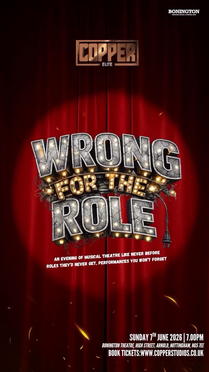 Three weeks to go… WRONG FOR THE ROLE 🔌⚡️
Check out some rehearsal snippets as our Elite students take on roles they’d NEVER usually be cast in.
From huge ensemble numbers to powerhouse solos, rehearsals are in full swing and we cannot wait for you to see what’s coming to the stage.
Limited tickets remaining, don’t miss out!
📍 @thebonington
📅 Sunday 7th June 2026
⏰ 7.00pm
🎟️ Tickets £15
Book now at
www.copperstudios.co.uk
or hit the link in our bio 🔗✨