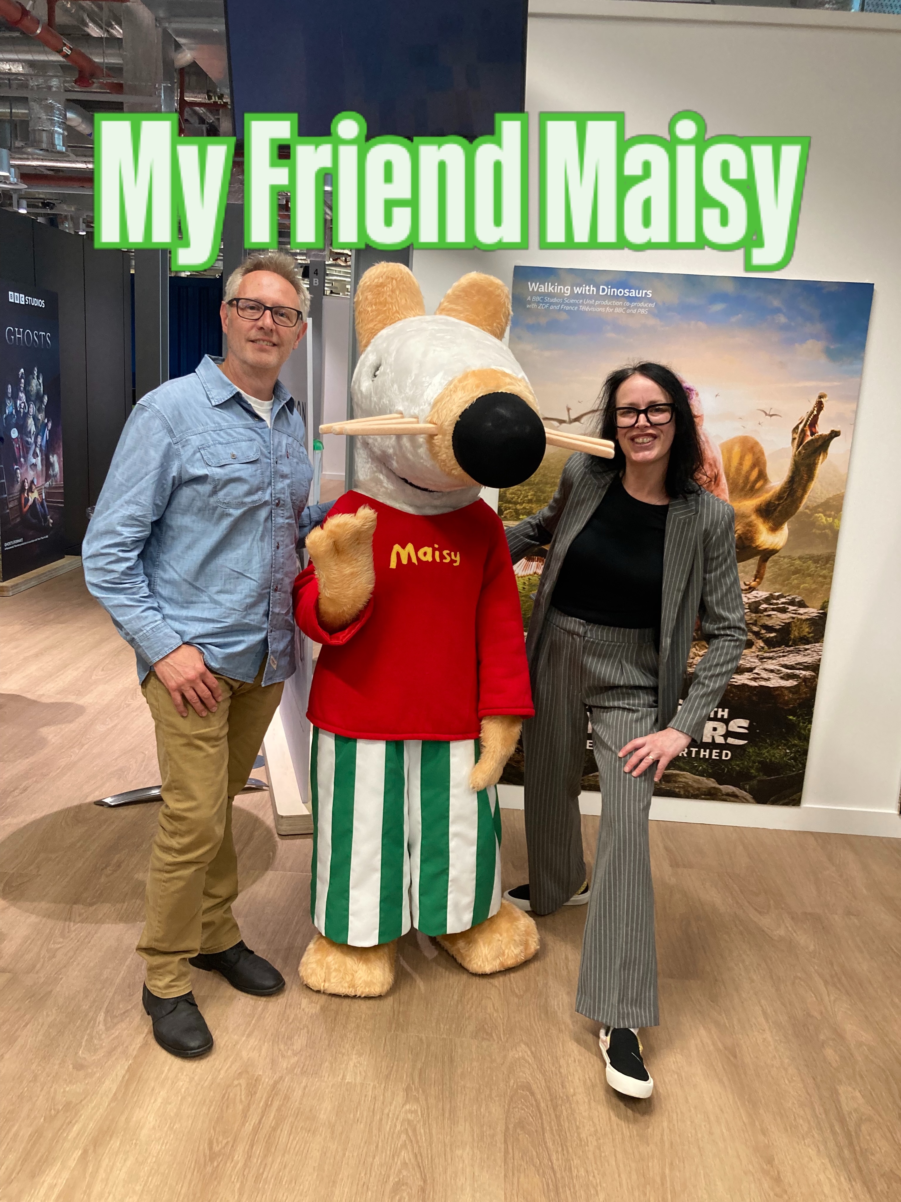 Wow! What a Super time at the ‘My Friend Maisy’ screening in London last week.
It was so wonderful to get to meet many of the incredibly talented creative people who have all worked very hard to produce this beautifully animated series for you all to enjoy. Of course this wouldn’t be possible without the legendary Lucy Cousins who created, wrote & still writes the original the Maisy books. Lucy has been a huge part of this series & it truly has been a real honour & pleasure to be working with her & every one else on the series in the ‘My Friend Maisy’ Family ❤️
It was also EPIC to bump into other colleagues from past projects I have worked on.
I would like to say a massive thank you to the BRILLIANT team @bbcstudios for a Wonderful evening 🙌❤️
I really really have enjoyed working on this & again it’s an absolute honour to be voicing ‘Little Black Cat’
If you haven’t already watched then please check out ‘My Friend Maisy’ available to watch on Sky Kids & Now TV.
Have a Super Day & Remember…..
‘Follow Your Dreams’
JP 2026
‘ArtLife’🐾 Meow! X
#myfriendmaisy #artlife #foĺlowyourdreams #voiceactor