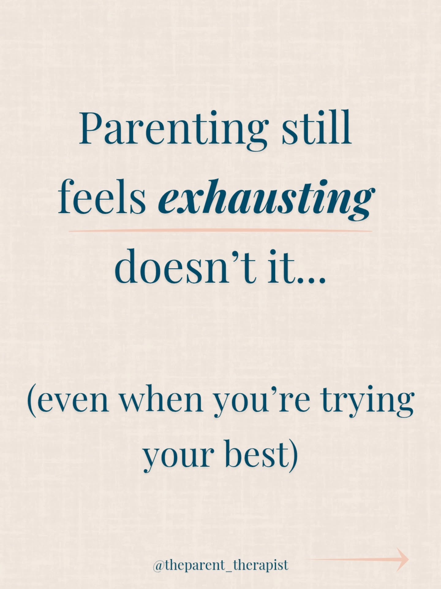 Many parents are trying to solve this by trying harder.
More patience.
More strategies.
More effort.
More self-control.
But if the system itself is overloaded…
more effort doesn’t create relief.
It creates more pressure.
That’s why so many parents feel stuck in:
overwhelm → trying harder → more overwhelm
In my free workshop, I explain why this happens, and why it’s not about doing more.
It’s one of the biggest shifts for parents.
You can watch it through the link in my bio, comment or dm me.