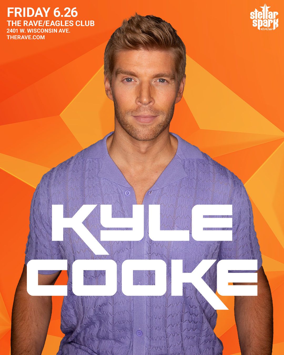 JUST ANNOUNCED: From Bravo's Summer House to the decks 🔥 DJ and reality TV star @imkylecooke brings his high-energy sets to @theraveusa on June 26th! Known for his work-hard-play-hard mentality and love for house music, Kyle is ready to create an unforgettable night in Milwaukee. Tickets drop Friday, May 15th at 11am → https://therave.com & https://stellarspark.com ✨
