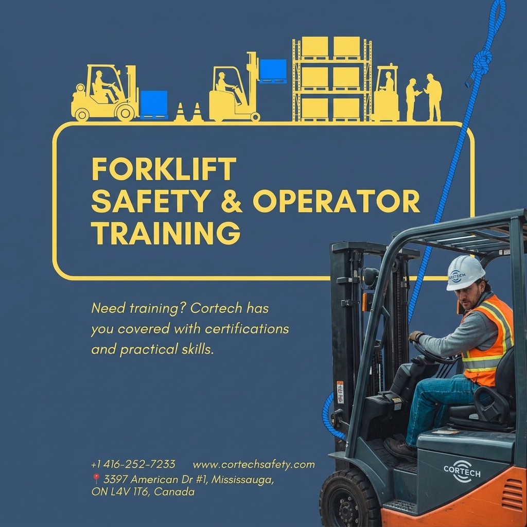 Forklifts are powerful tools, but without proper training, they can become significant hazards on site.
Cortech's Forklift Training ensures operators are equipped to recognize risks, follow safety procedures, and make confident decisions while working.
Safety isn’t optional — it’s a skill.
Check out our website to see which training fits your team best.
https://www.cortechsafety.com/book-online
#ForkliftTraining #WorkplaceSafety #ConstructionSafety #HazardManagement #Cortech #SafetyCulture