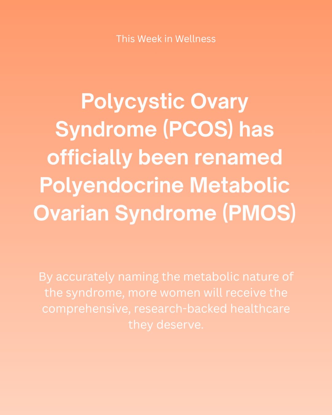 This week in wellness, we’re diving into the long-awaited renaming of PCOS to PMOS, reflecting its true nature as a multisystem metabolic disorder rather than just a gynecological one. We’re also looking at research from Dr. Peter Strick, which shows that our core muscles are neurologically hardwired to our brain’s stress response center. This “brain-to-core” connection is exactly why mindful movement, like our outdoor Pilates sessions, is such a powerful tool for regulating the nervous system. Read more at the blog link in bio.
#pilates #wellness #pcos #natureheals #coreworkout