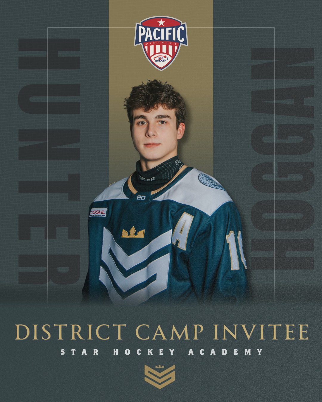 🏒 Day 3 of recognizing our STAR student-athletes who earned the opportunity to represent their state at Pacific Districts and Northern Plains Districts.
Wishing all of our athletes the best of luck this weekend. Safe travels, compete hard, and have fun representing your state and the STAR standard. ⭐️🔥