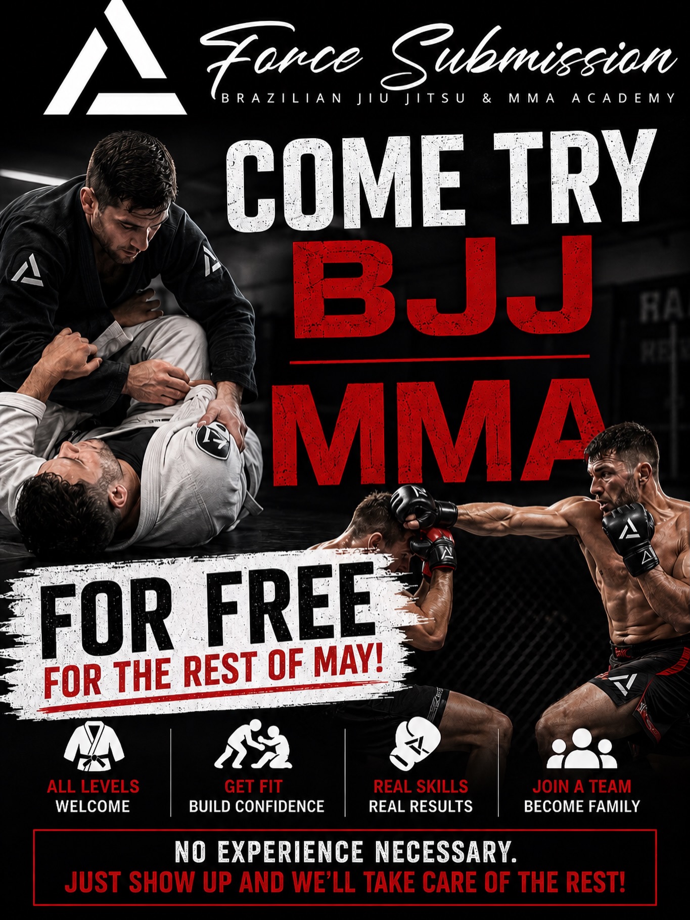 🚨 STILL THINKING ABOUT STARTING? 🚨
Let’s be real…
You’ve said “I’ll start soon” how many times?
Now you’ve got ZERO excuse.
🔥 FREE TRAINING for the rest of MAY 🔥
At Force Submission BJJ & MMA Academy
No contracts. No pressure. Just turn up.
🥋 BJJ (Gi & NoGi)
🥊 Boxing
🥊 Kickboxing
💥 MMA
Whether you want to:
✔ Get fit
✔ Build confidence
✔ Learn real self-defence
✔ Or just try something new…
This is where it starts.
⚠️ Beginners welcome
⚠️ Limited spaces
⚠️ Offer ends May 31st
Don’t watch from the sidelines.
📩 DM or just head in and sign in, right now to claim your free training
Or stay exactly where you are… your call. 👊
FORCE SUBMISSION
Elevate yourself.
#bjj #mma #boxing #kickboxing #nogi j
