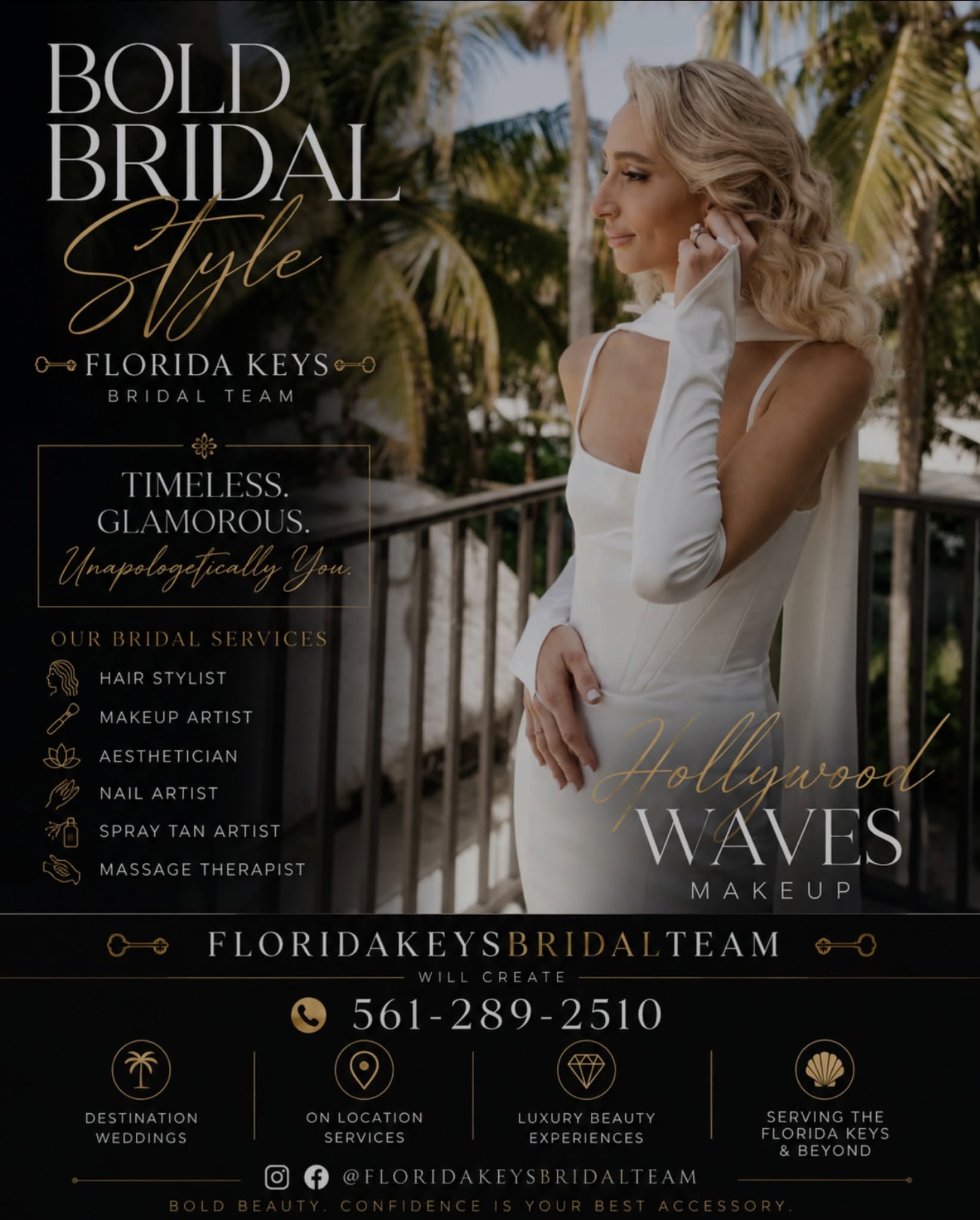 ✨ Bold Bridal Style ✨
Hollywood Waves Makeup
Luxury bridal beauty in the Florida Keys 🌴
Floridakeysbridalteam will create your timeless bridal glam experience.
📞 561-289-2510
📍 Florida Keys
#FloridaKeysBride #HollywoodWaves #BridalHair #BridalMakeup #DestinationWedding BoldBridalStyle Florida