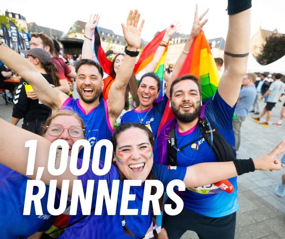 A major milestone: 1,000 runners have already signed up for the Luxembourg Pride Run. Thank you to everyone supporting this colourful, inclusive, and powerful movement. You can still be part of it: www.luxembourgpriderun.lu
