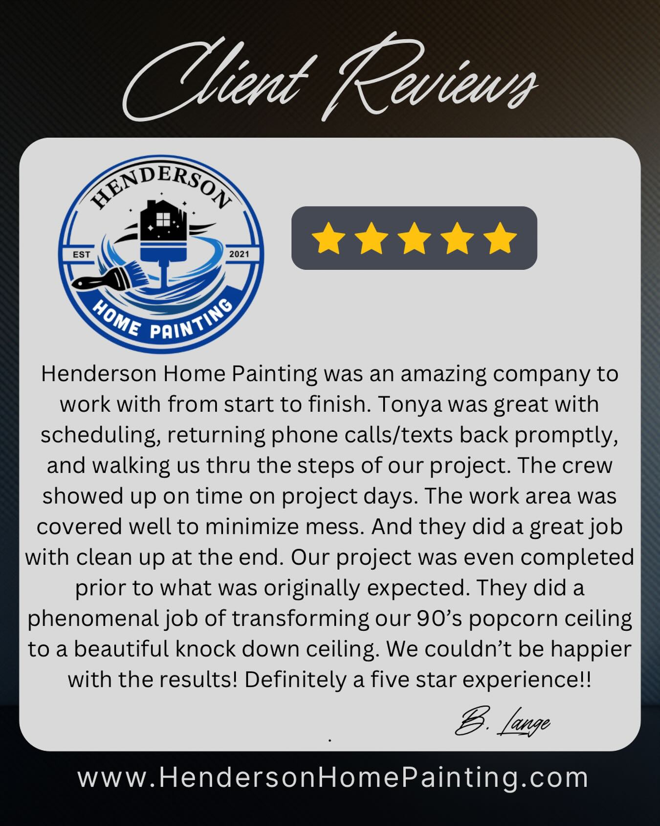 Clean, professional, and on time. It’s not just our goal; it’s the Henderson standard. Happy Thursday! If you’re looking for a team that keeps things “neat and tidy” while delivering A+ service, you know who to call.
#HendersonHomePainting
#ProfessionalPainters #CustomerService #elkriver #elkrivermn