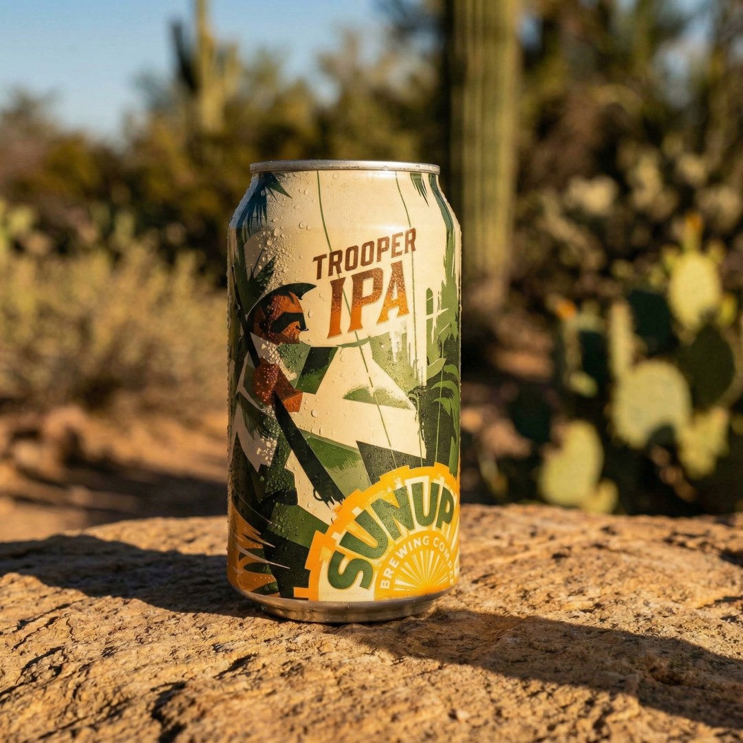 "The perfect beer for when you're done doing Arizona things." You guys said it best. Our Trooper IPA was built for exactly that, with its sharp citrus and clean pine finish. We're just happy to be part of the routine.
#sunupbrewingcompany