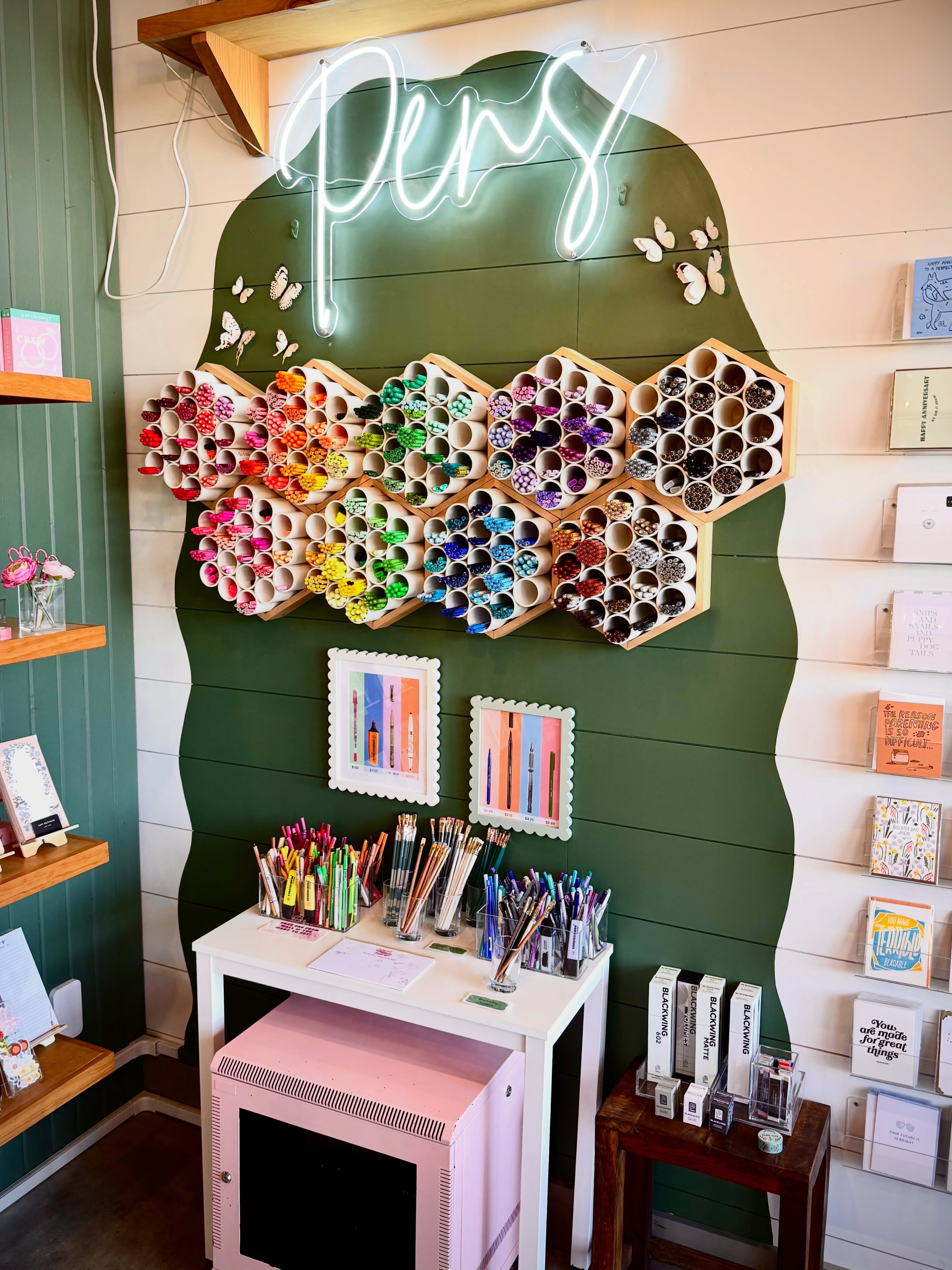 Be honest, did you know this was here??? Somehow our pen wall gets overlooked sometimes ๐ believe it or not. We have LOADS!!! And you can test each one ๐