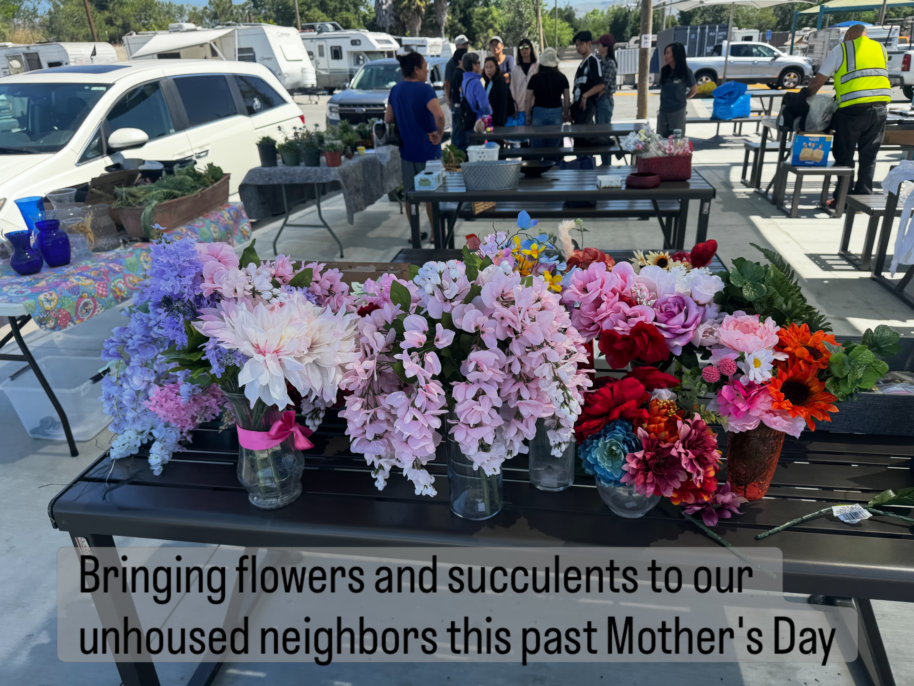 Hope Nuevo & Southbay Community Baptist Church teamed up to help our unhoused neighbors celebrate Mother's Day