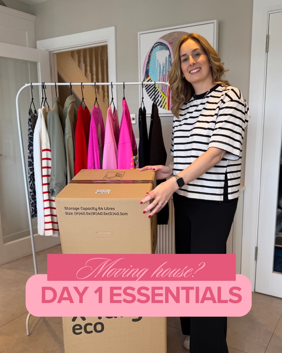 Moving house soon? Here’s my absolute favourite moving tip - pack a day 1 essentials box 🏡📦
One box that contains everything you’ll need for day 1 so you don’t have to root through several boxes/bags!
Mine would look something like this: kettle, cups and teabags, champagne and glasses 🥳 phone charger, and my trusted Stanley knife for unpacking duties 🙋🏼♀️
What would you include?
#thehomereset #declutter #housemove #movingtips #movinghouse