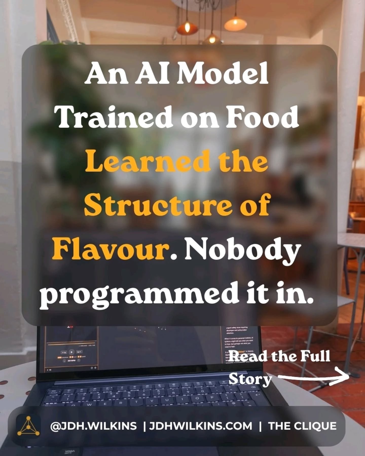 A food AI learned the structure of flavour without being told what flavour is. Save this.
Researchers trained 300-dimensional mathematical representations of more than 1,000 food ingredients using recipe co-occurrence patterns and food chemistry data.
When they analysed those embeddings, they found at least 15 independently classifiable dimensions spanning taste, texture, geography, cultural association, and processing method. None were specified during training. The model picked them up from patterns in the data.
What makes this interesting is what it says about the nature of those dimensions. A chef's intuition about which ingredients belong together, which come from the same culinary tradition, which share a texture or flavour profile, is the kind of knowledge that is hard to articulate and slow to teach.
It turns out that knowledge is already encoded in recipe patterns. A model trained on those patterns absorbs it without being told it exists.
The research was published under the name Epicure by Jakub Radzikowski and Josef Chen.
📷 All photos used are my own
Save this to read the full story later.
#foodscience #ArtificialIntelligence #MachineLearning #foodtechnology #embeddings