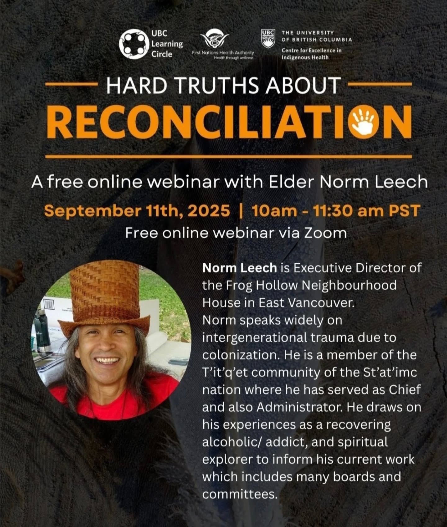 Healing the traumas of colonization has revealed the underlying differences between colonized and uncolonized worldviews and why they may be irreconcilable. At a UBC webinar "HARD TRUTHS ABOUT- Reconciliation" in 2025, Elder Norm talked about his work that leads to this conclusion and the alternative paths to decolonizing that are much more healing.
Missed the webinar? No worries - click in our bio to watch the recording.
We invite you to share and continue the conversation with us.
#indigenous #reconciliation @ubclc @froghollowcreates @fnha @universityofbc