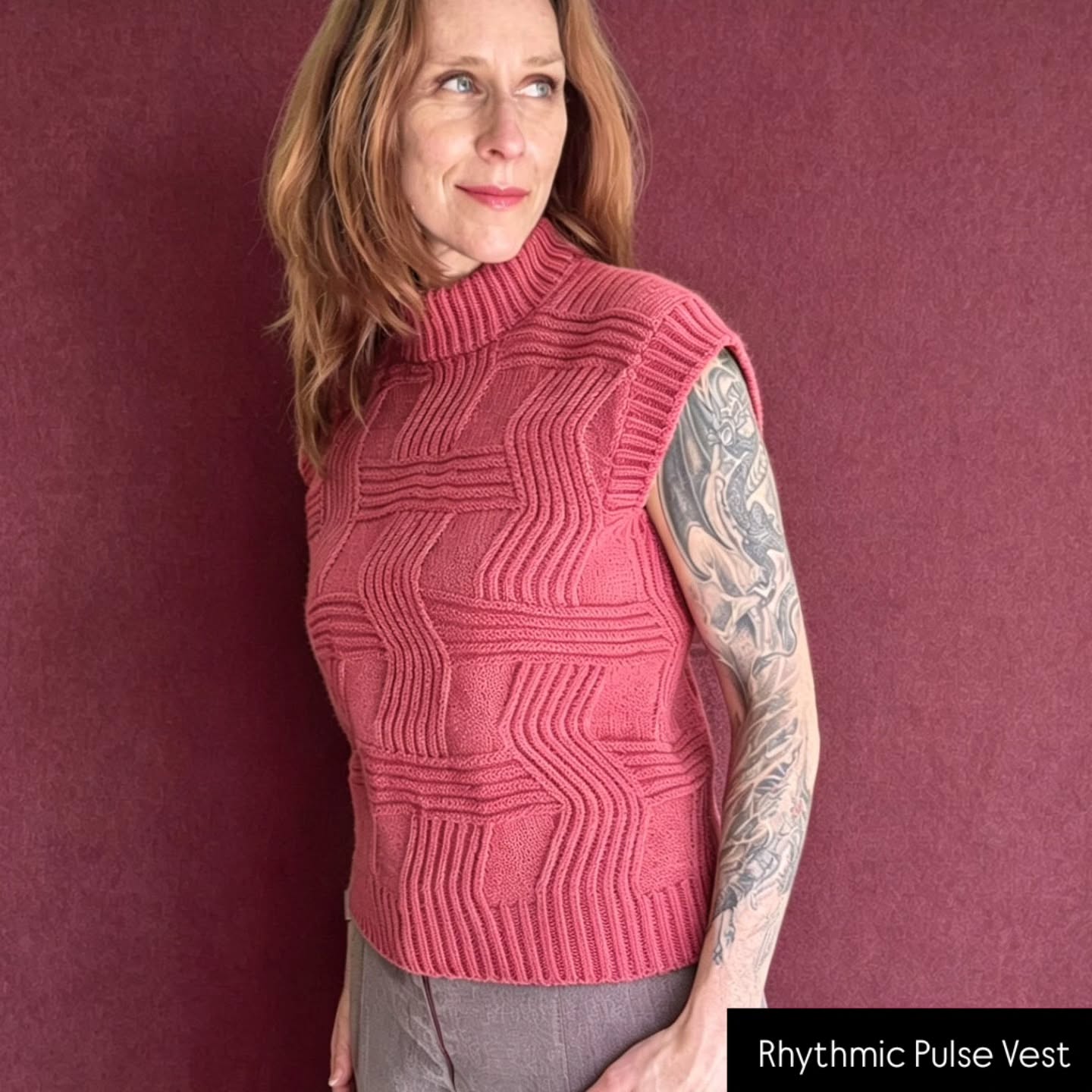 Life rarely moves in a straight line. When I designed the Rhythmic Pulse Vest, the concept was built around the idea that even when you encounter an obstacle and the horizon feels hidden, you keep moving forward.
I didn't realize how much I would have to live that philosophy while making this... After re-knitting the first sample several times, I had no choice but to unravel it and knit a full second sample, pushing my entire timeline back by a month. There were moments where the "horizon" of this release felt very far away.
But now, standing here just before the official photoshoot, it is pure joy to see how it all came together. The fit, the texture, and the structure of the piece—it was all worth the extra work.
I am so excited to finally share this with you. The pattern for the Rhythmic Pulse Vest officially releases next week!
Stay tuned for the drop, and thank you for following along with the "pulse" of this journey. 🖤
Yarn: Fruity Knitting Sport by @artisanfibres in the color Lilly Pilly
#KnitwearDesign #RhythmicPulseVest #KnitwearDesigner #KnitOfTheDragon #ArtisanFibers