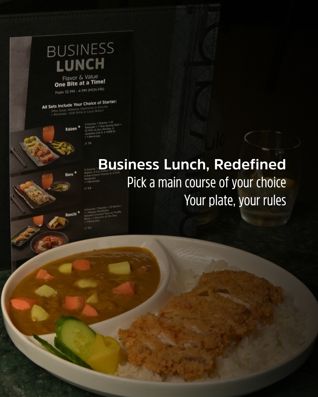 Business lunch just got an upgrade!
Pick any main you want. Made around your choice.
غدا العمل صار أحلى
اختار أي طبق رئيسي تبيه واستمتع به على مزاجك
📍All branches from Mon-Fri 12pm to 4pm
#businesslunch #miyabisushi #dubaifood