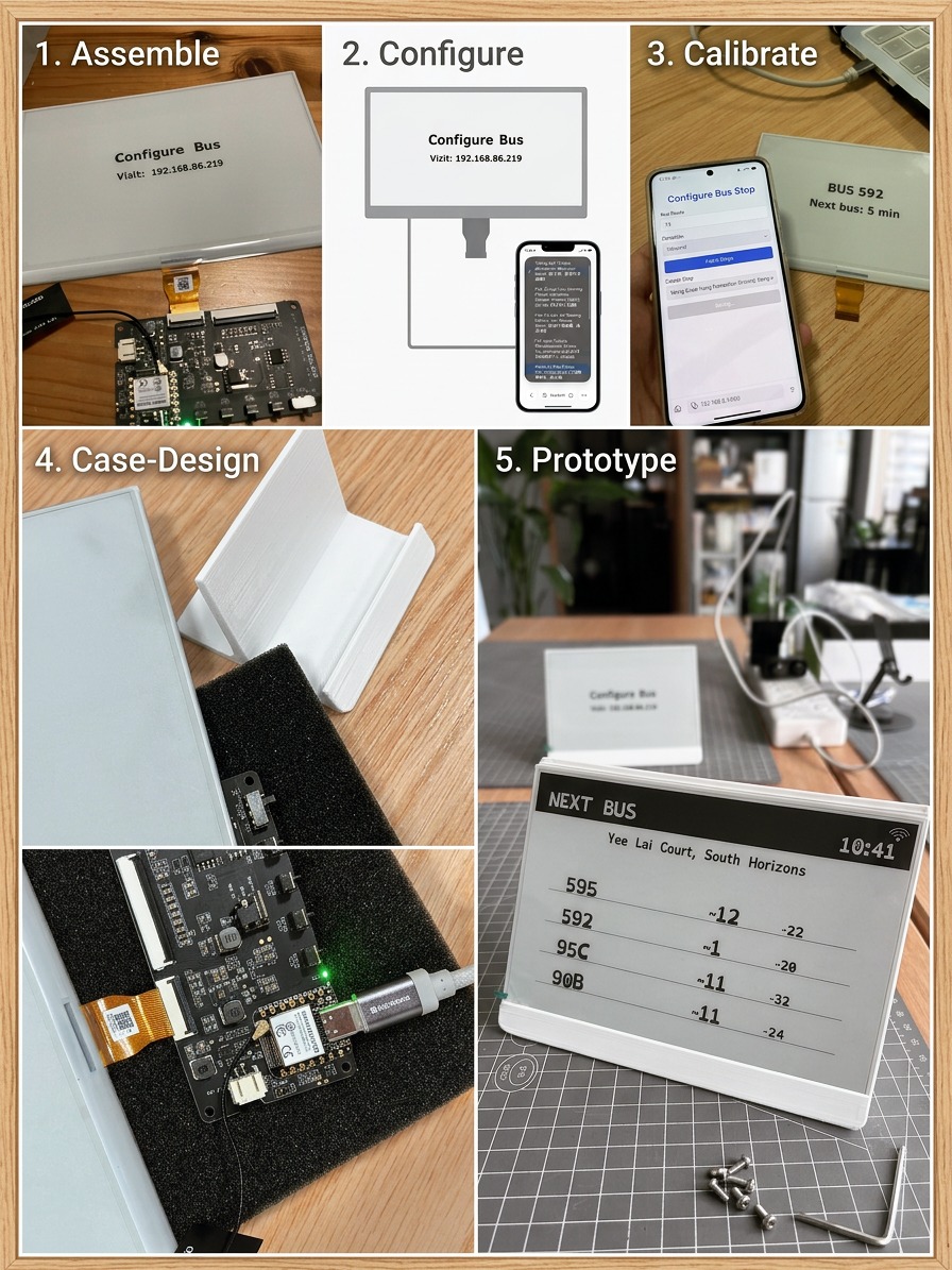 We love DIY, but even more, we love building things that help people. ❤️
So we created GlanceGo Clock 🚌🕒
An AI e-Paper Bus ETA Display for the Elderly
For many seniors, checking bus arrival times on a smartphone isn’t always easy.
Small text, complicated apps, and too many steps can make daily travel stressful.
Our idea:
Create a simple, clear display that shows:
👉real-time bus ETAs
👉current time
👉large, readable text
👉accessible design for elderly users
We also added ideas like AI voice support and wellness games to make technology feel more helpful, friendly, and human.
We believe technology should do more than impress people, it should support people.
That’s the kind of DIY we love.
#DIYForGood #STEMforGood #AccessibleTech #AIForGood #YoungInventors #ElderlyCare #InclusiveDesign #HarukiRoboticsLab