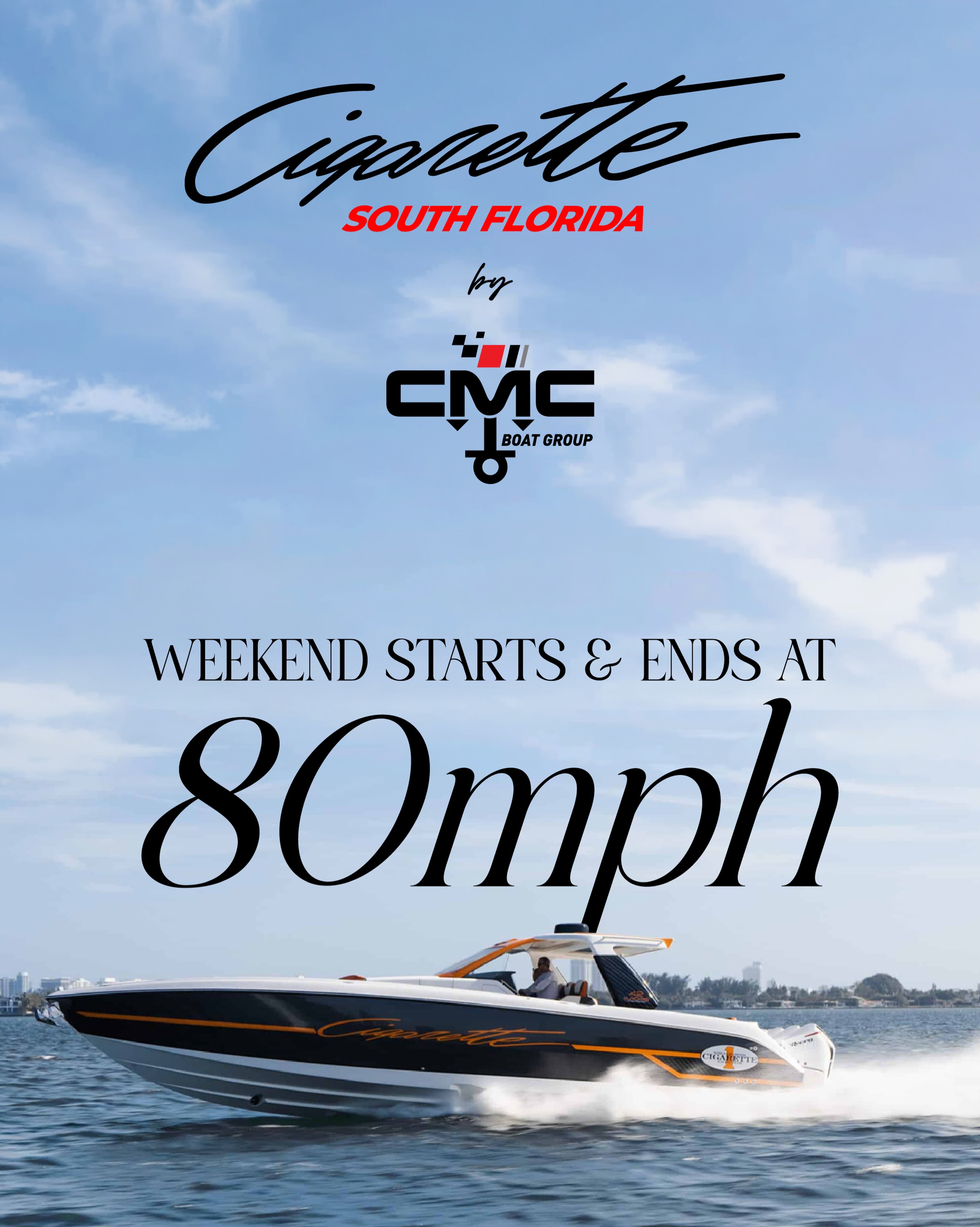 The weekend starts and ends going 80mph 💨💨
📍 Cigarette South Florida – 2640 S Bayshore Dr Suite 206 Miami, FL 33133
📍 SLT Collection - 1050 W Sunrise Blvd Fort Lauderdale, FL 33311
Cigarette South Florida – (954) 909-5480
#CigaretteSouthFlorida #CigaretteRacingTeam #WallyCastroMarine #sltfortlauderdale #CMCBoatGroup
