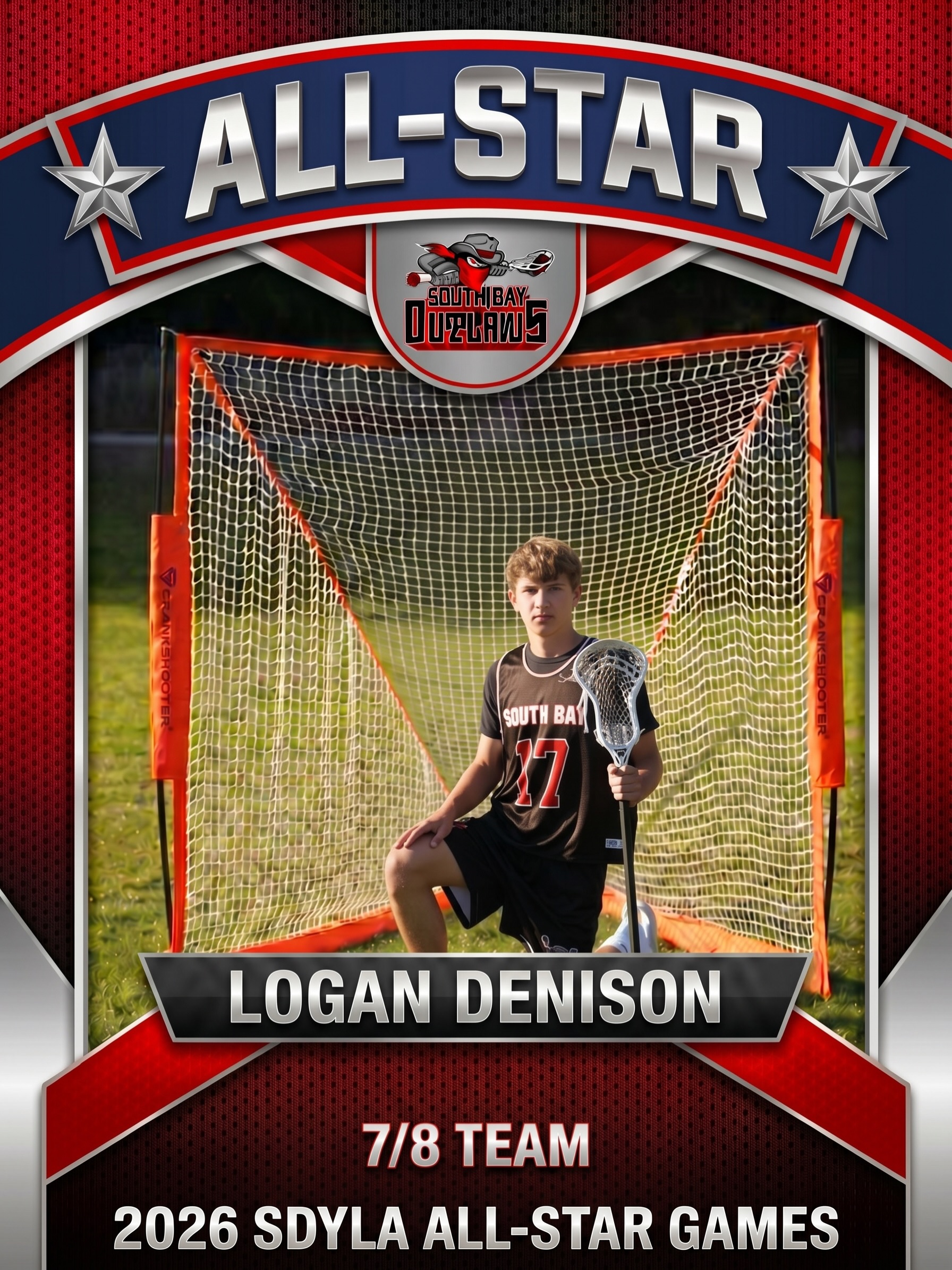 Congratulations to our South Bay Outlaws 7/8 Team All-Stars!
Your hard work, dedication, and commitment all season long have paid off, and we are so proud of each of you for earning this recognition.Being selected for the 2026 SDYLA All-Star Games is a huge accomplishment, and it reflects the effort you’ve put in on and off the field. Now it’s time to enjoy the experience, compete, have fun, and represent South Bay with pride.We can’t wait to cheer you on.
Congratulations, Outlaws!