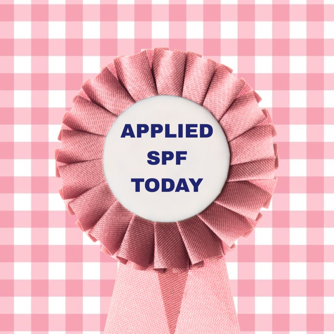 Applied SPF today club checking in! 🎀 May is Skin Cancer & Melanoma Awareness Month, so consider this your reminder to earn your ribbon. Because the real glow up is protected skin.