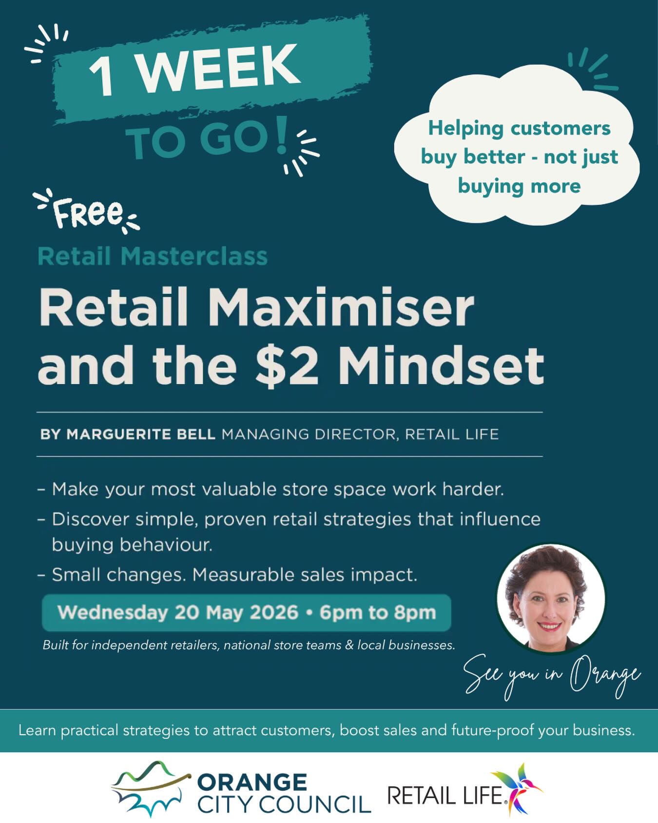Calling all retailers in Orange.
Looking forward to partnering with Orange City Council to support local businesses with a session focused on what actually works on the shop floor.
Simple, practical ideas to attract customers, increase spend and strengthen your business - the kind of things you can take straight back and apply.
We’ll also be working more closely with a small number of businesses through one-on-one, onsite support - identifying opportunities and turning them into action.
A great initiative to back local retail and invest in the businesses at the heart of the community.
Book your ticket through link in profile
#retaillife #livebreatheretail #orange #shoplocal #supportlocal