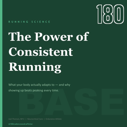 Most runners train for races. The best runners train for years.
There’s a pattern that I used to fall into: strict 12 week plans that force a square peg in a round hole and lead to injury — 12 weeks of hard work, one race, then back to zero. Repeat. Each cycle, the athlete wonders why they’re not improving, why they keep getting hurt in week 8, why their fitness never seems to stick.
The answer isn’t specifically the training plan. It’s the absence of a base.
Consistent running — not perfect running, just unbroken running — is what drives the adaptations that actually matter. Cardiac efficiency. Mitochondrial density. Tendon and bone resilience. Neuromuscular economy. None of these develop in 12 weeks. All of them compound over years.
The other thing nobody talks about: a rigid training plan is fragile. Life disrupts it, and when it breaks, most people stop entirely. A flexible base doesn’t break — it bends. A floor, not a ceiling. Some weeks are 25 miles, some are 40. But the streak never resets to zero.
If you’re building toward a race this year, the most important question isn’t which plan to follow. It’s what your mileage looks like in the weeks before the plan starts — and the weeks after the race ends.
Swipe through for the full framework. 👆
Save this if you’re tired of starting over
#running #runner #consitency #training #endurance
