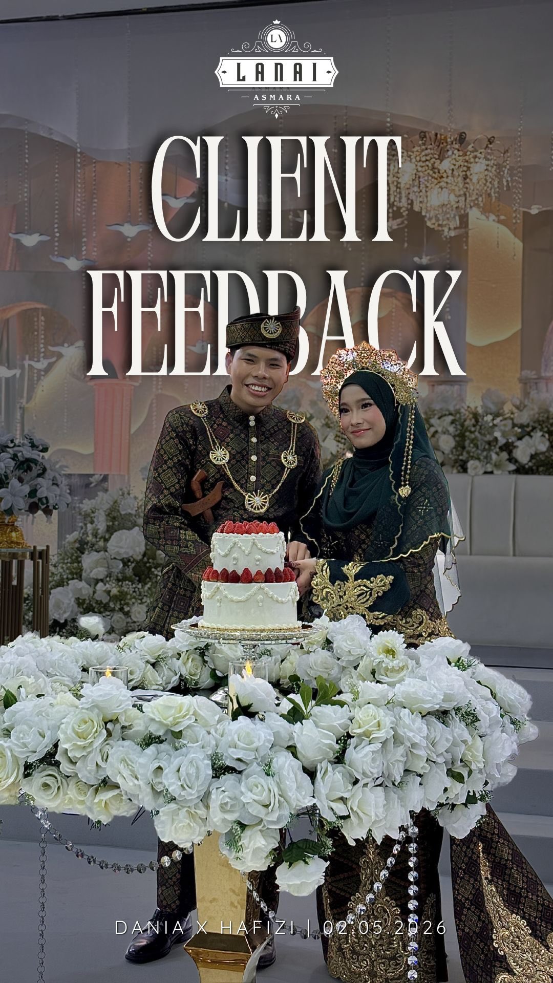 Wedding Reception of Dhania & Hafizi π | 02.05.2026
Venue: Mimosa by @lanaiasmara
#wedding #lanaiasmara #lanaicipta #putrajaya #cateringputrajaya