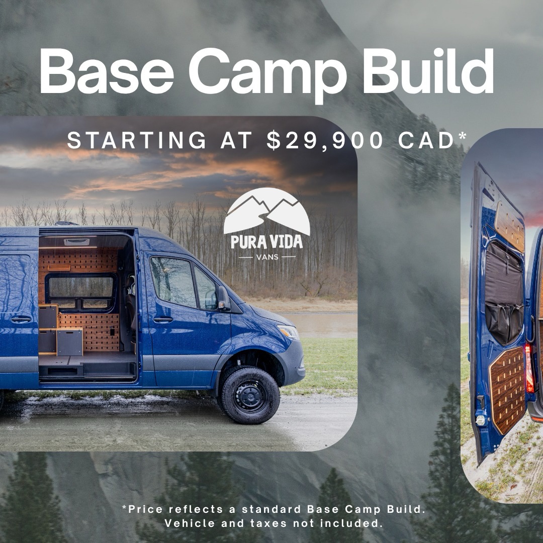 The Base Camp Build. A modular van conversion built to adapt to your lifestyle. Whether you’re chasing mountains, working remotely, or escaping for the weekend.
Starting at $29,900 CAD*
Fully customizable with optional upgrades and accessories.
Start your adventure with us. 🏕️
*price reflects a standard Base Camp Build. Vehicle and taxes not included.
#VanConversion #CamperVanLife #rv #vanlifecanada #vanlife