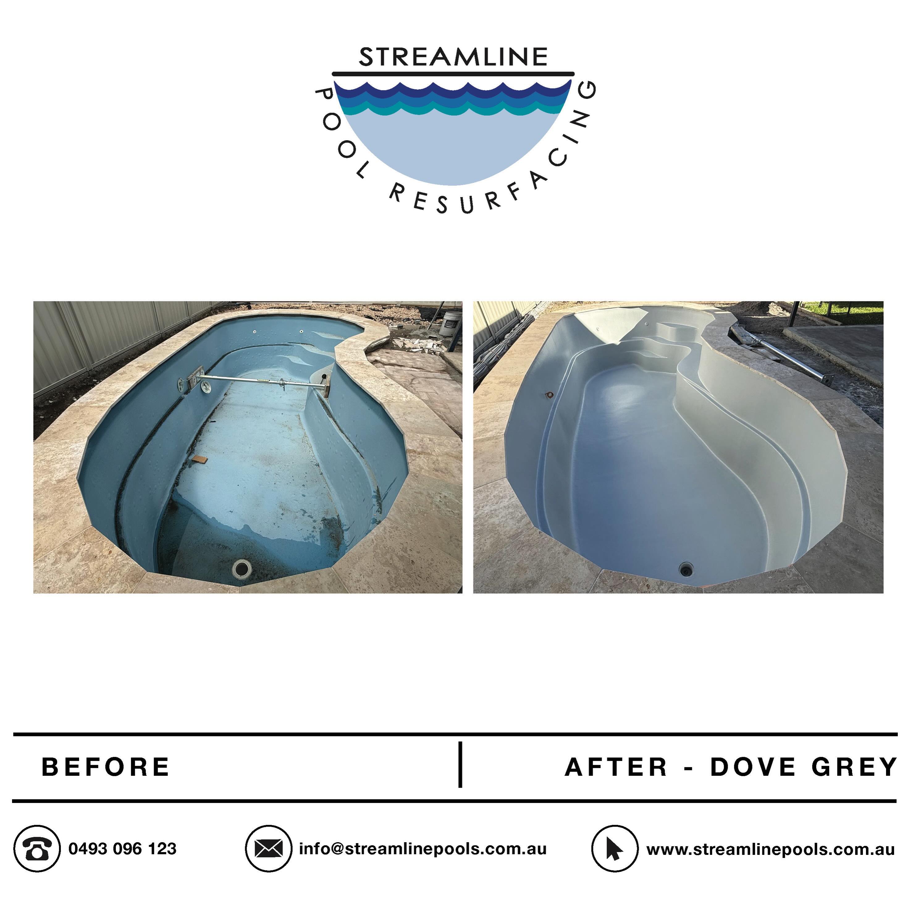 A before and after comparison of a job we recently completed in dove grey, located in Pacific Paradise, Sunshine Coast.
.
.
.
#streamlinepoolresurfacing
#resurface #swimmingpool
#australianbackyard #maintenance