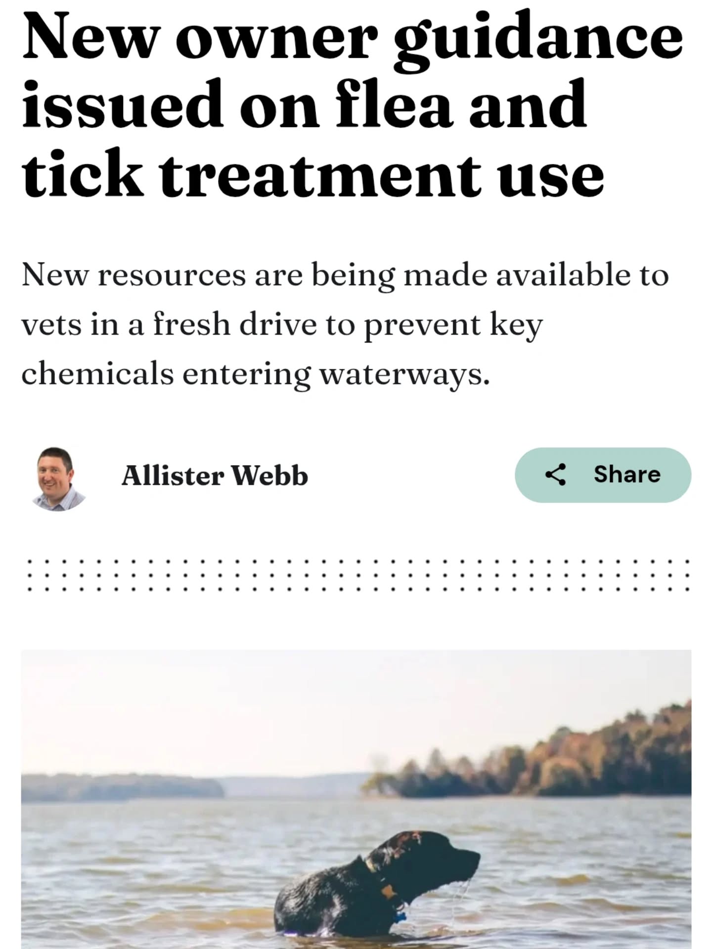 If they are so concerned about topical flea and tick medication getting into the water table, why aren't they questioning if it should actually be used on your pets in the first place?
I am not saying that tick prevention is not important; I AM saying that as an owner, you should be very cautious using products like Revolution and K9 Advantix (previously Advantage II) which have reports of adverse reactions such as sudden on-set seizures, tremors, ataxia, lethargy, vomiting, diarrhea, anorexia, alopecia and even death.
These medications should not be used on animals that are immune compromised.
There are natural methods of tick repellent including high quality diluted essential oils like lemongrass, cedarwood, lavender and rosemary. You can also purchased tick combs to go over your pet after an outing in the woods. You should always take the time to inspect your pet after prolonged time in areas that potentially have ticks, such as tall grasses.
This article is from the UK, but the warning is still the same; if you shouldn't be coming into contact with the medication or if there are concerns of it contaminating water sources, it should raise a red flag when putting it directly on your pets skin.
This article can be found at: https://share.google/POutwqpyFpoVFJtx0
www.vivapets.ca
(780)489-7387
#tickprevention #dogsofinstagram #yegdogs
#holistic