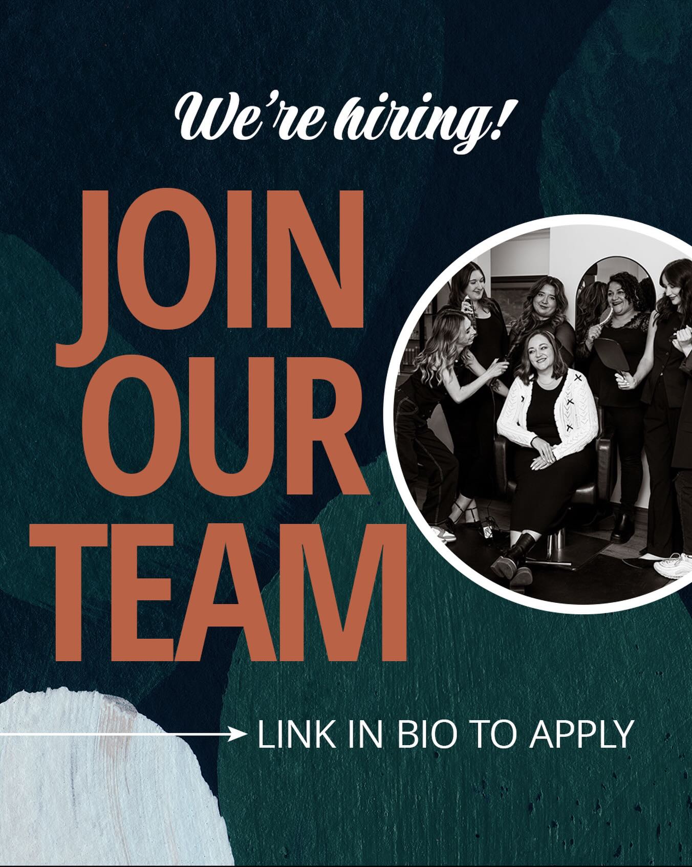✨ WE’RE HIRING ✨
Experienced Hairstylist Wanted ✂️
✨ We’re not just hiring talent — we’re building the right team.
We’re searching for an experienced stylist who values:
✦ Growth & continued education
✦ A strong, supportive team
✦ Professionalism & client experience
✦ Positive energy & collaboration
✦ A drama-free salon culture
We’re very intentional about the environment we’ve built and are looking for someone who adds to it.
If you’re motivated, team-oriented, and looking for a salon home with growth opportunities, and an amazing culture… we’d love to meet you 🤍
