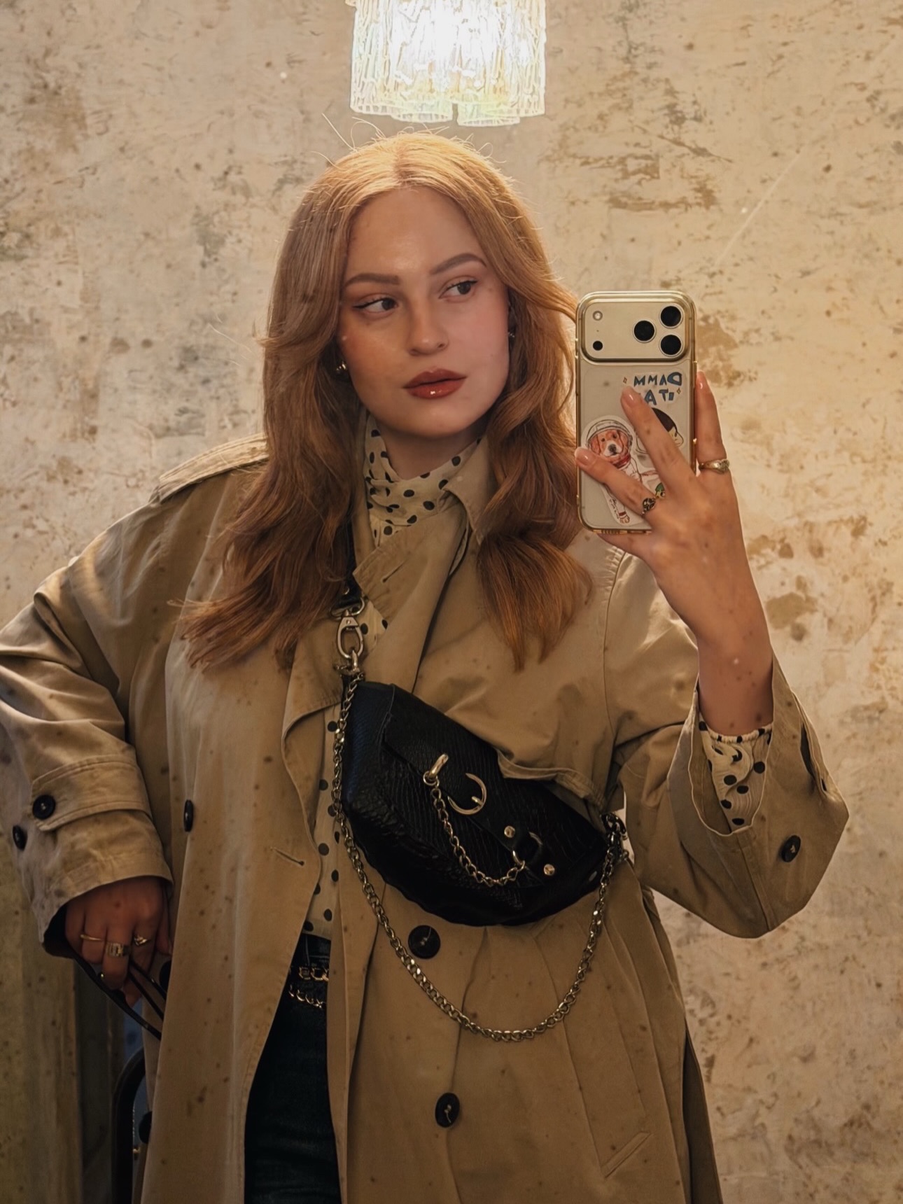 “Strong enough” handcrafted leather waist bag styled by @efivarou, available in stores and online