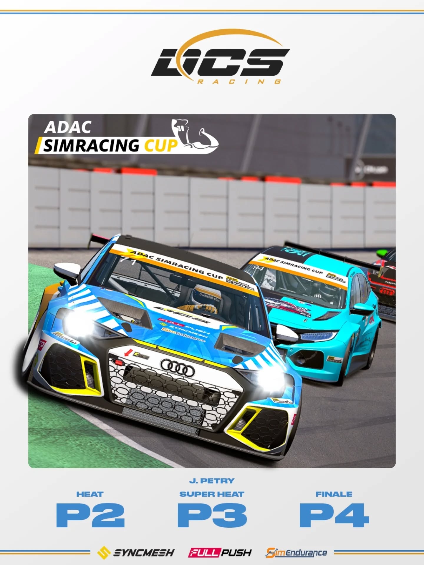 Round 2 of 3 has been completed!
Jonathan came back strong and almost brought home 3 consecutive Podiums in this event, but was cut short due to two incidents near the end of the race.
Nevertheless, this result puts him in P3 in the overall standings with the grand finale following next monday!
#dcs #simracing #iracing #tcr #adactcsupercup