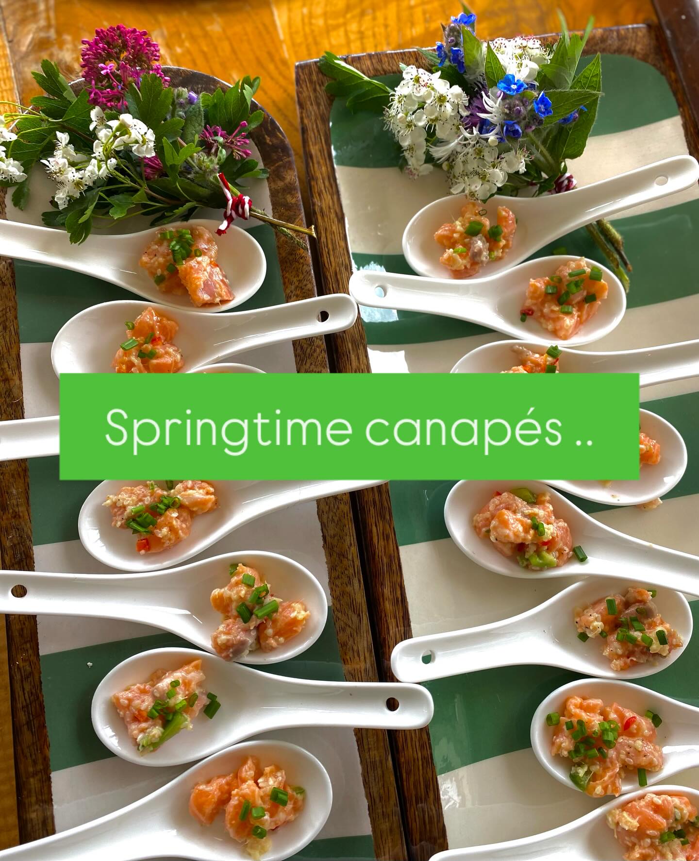 Springtime canapés … love the freshness x