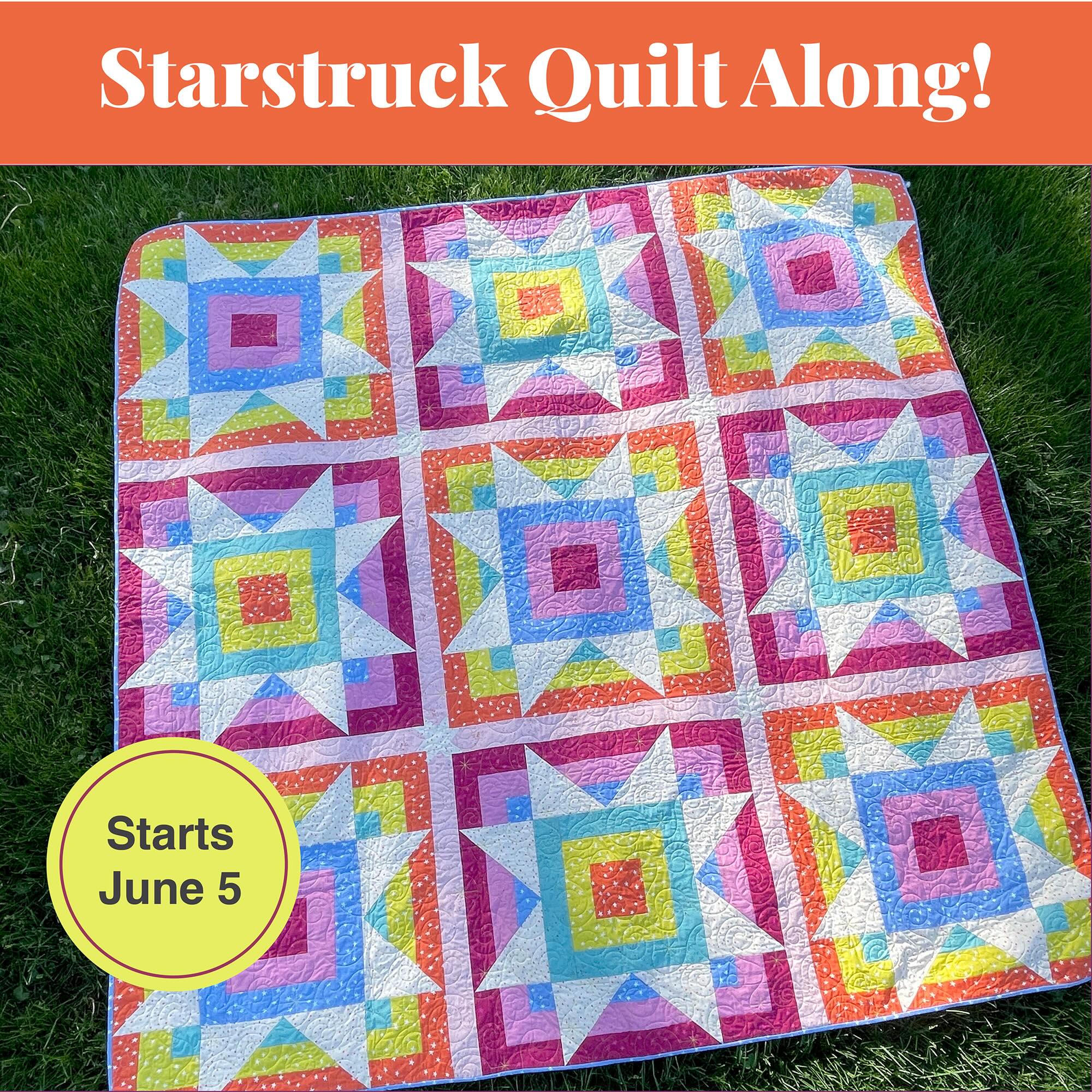 Grab your fabrics and join me in making the Starstruck quilt! ✨
Combine classic Log Cabin and Star blocks into a throw quilt that’s modern and bold! This quilt requires just an hour or two of sewing each week and you’ll have a gorgeous finished quilt by August! 🧵 🪡
QAL starts June 5! Click the link in my bio to get details and join the fun! 🎉
#hhstitches #happyhourstitches #starstruckquilt #starquilt #quiltalong