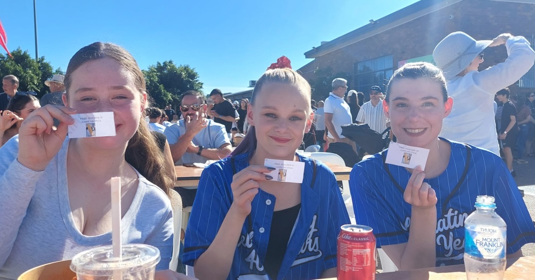 Some of our Senior students won the Tarantella Competition after our performance and got Free Chips on a stick! How cool!