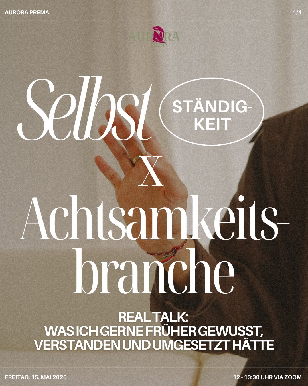 Aloha fellow softies, es ist soweit!
Kommenden Freitag gibt‘s ne Runde Real Talk über die Herausforderung, das Potenzial, die verträumten Vorstellungen und die Realität, die Selbstständigkeit beinhaltet.
Ich spreche über meine Erfahrungen der letzten Jahre, zentrale Perspektiven & Mindset Themen und beantworte die eure Fragen & Anliegen.
Außerdem plauder’ ich aus dem Nähkästchen, erzähl euch das, was ich lange vermieden hab und was ich anders machen würde, wenn ich nochmal neu anfangen würde.
Anmeldungslink in meiner Bio ⚡️⚡️