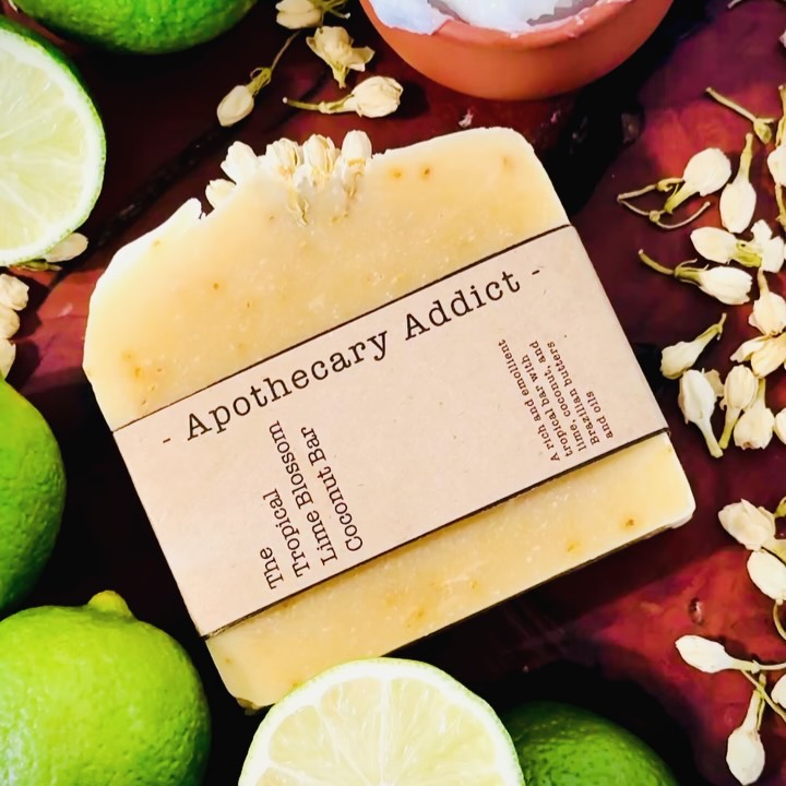 🌴🥥🍋 Happy Wednesday!!! Announcing - a beloved favorite returns—the “Tropical Lime Blossom Coconut Premium Soap Bar” from @apothecary.addict is officially back in stock, now appearing on the website in a fresh new light. ✨🍋🟩🥥🌴📸
One of my top-selling bars, this lush tropical offering remains just as you know and love it—rich with creamy Brazilian butters, rich coconut milk, vibrant lime zest, and soft white florals that feel like a natural perfumed breeze drifting through paradise…🌴🍋🟩🌸🌿☀️🧼🫧
I wanted these updated photographs/videos to better capture the juicy, floral, and truly luxe spirit of this unique bar: sunlit, transportive, and deeply indulgent…a small escape wrapped into your daily ritual. Rich with unrefined and pure cupuaçu, murumuru, tucuma, passion fruit, and andiroba oils, it’s a deeply nourishing favorite for good reason. Without a doubt, my most summery bar! Just in time for the season ahead! ☀️🌊🏖️🌴🥭🌺
Slow-made, botanical, and lovingly crafted in small batches… now restocked and dressed in imagery that finally feels as lush as the bar itself. ✨
#ApothecaryAddict #TropicalSkincare #SoapAlchemy #BotanicalBeauty #SlowMade