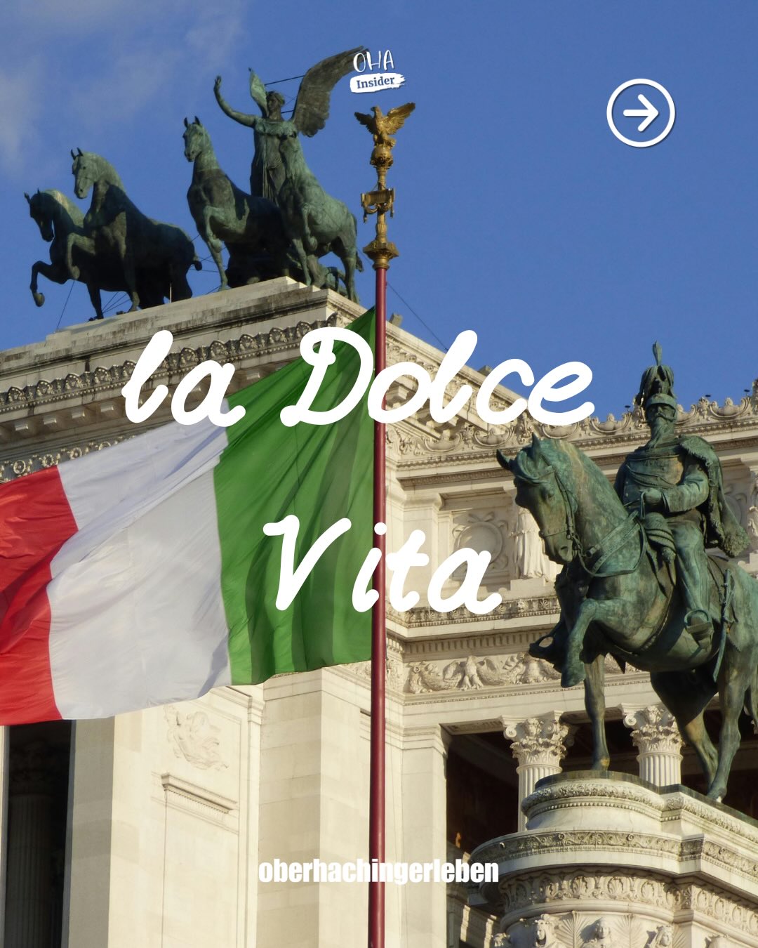 ✨ OHA FRIDAY Vol. 2 – La Dolce Vita in Oberhaching ✨
Nach dem gelungenen Auftakt geht unser OHA Friday in die zweite Runde – diesmal unter dem Motto: La Dolce Vita. 🇮🇹🍋
Am 22. Mai verwandelt sich die Bahnhofstraße erneut in eine lebendige Genuss- und Erlebnismeile mit italienischem Flair:
Shopping, Musik, Aperitivo & gutes Essen – ein Abend voller Sommergefühl mitten in Oberhaching. 🧡
Freut euch auf:
🛍️ entspanntes Late-Night-Shopping
🎶 Live-Musik & mediterrane Stimmung
🍹 Aperitifs, Drinks & kulinarische Highlights
🍝 italienisches Lebensgefühl & Begegnungen
🌙 einen besonderen Abend im Ort
Kommt vorbei, bringt Freunde mit und erlebt Oberhaching von seiner schönsten Seite – von 17–21 Uhr.
Oberhaching lebt Gemeinschaft.
Oberhaching genießt gemeinsam. ✨
#OHAFriday #LaDolceVita #Oberhaching #WirFürOberhaching