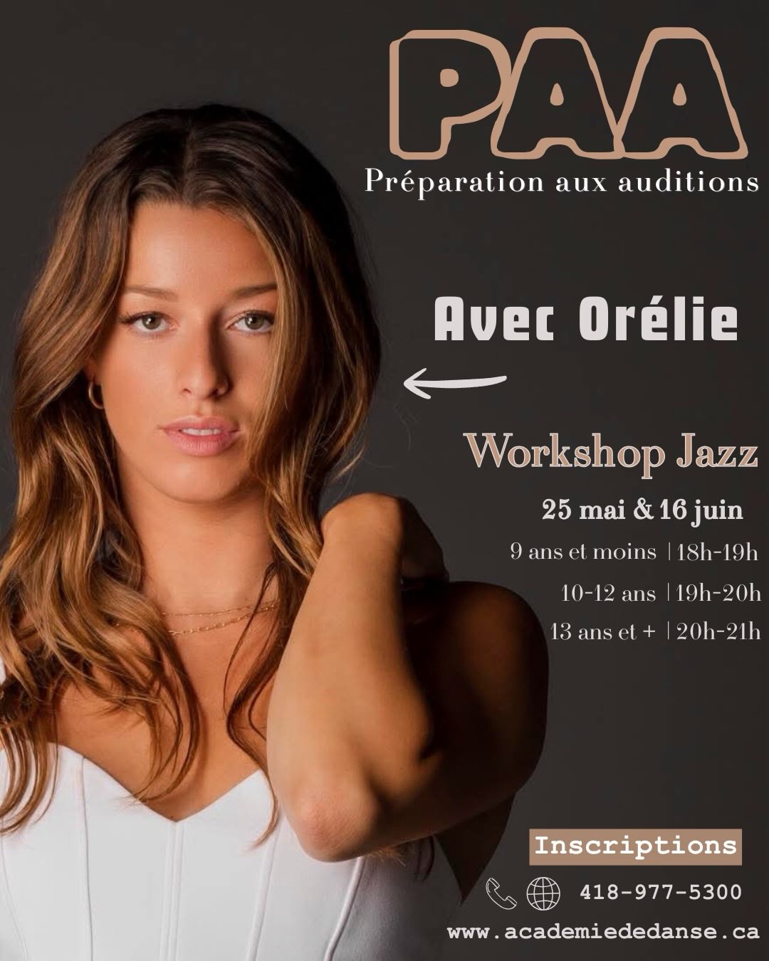 ✨ PAA : COURS DE PRÉPARATION AUX AUDITIONS ✨
WOW, vous êtes en feu! 🔥
Les inscriptions pour les cours de préparation aux auditions se remplissent TRÈS rapidement!
Il reste encore quelques places disponibles… mais certains cours affichent déjà presque complets !! 😱 Ne manque pas ta chance de bien te préparer pour les auditions 2026-2027.
Voici de nouveau les disponibilités de nos merveilleux professeurs du volet technique ✨
👀 Restez à l’affût : un prochain post sortira dans les prochains jours pour les PAA Hip-Hop! 🔥
📲 Inscriptions : www.academiededanse.ca
