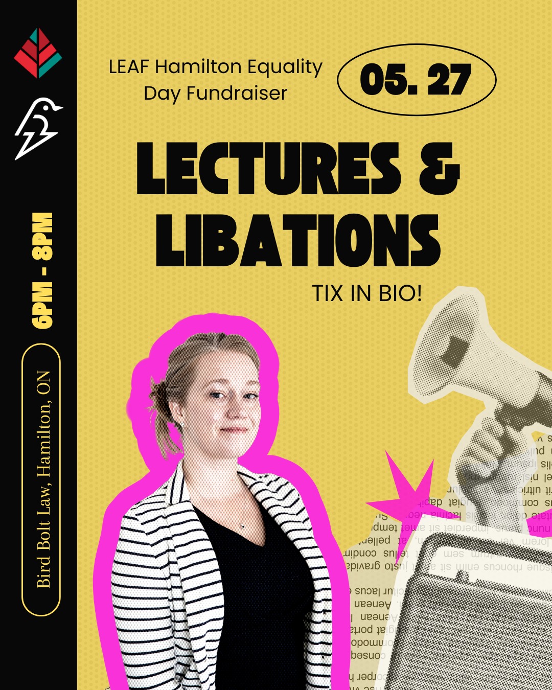 Join us for cocktails and a feminist lecture from our very own Dr. Shana MacDonald!
Introducing a new series from Bird Bolt Law: Lectures & Libations! Dr. MacDonald’s recent work on the broad ecosystem of the “manosphere” podcasts and the toxic culture they help create. For anyone working in employment, human rights, education, or family law — or raising children in 2026 — this research speaks directly to what we are seeing in our files, our schools, and our workplaces.
🗓️ - MAY 27th, 6pm
📍 - Bird Bolt Law, 62 King Street East, Hamilton, ON, L8N 1A6
More details in our bio! Hope to see you there! 🫰