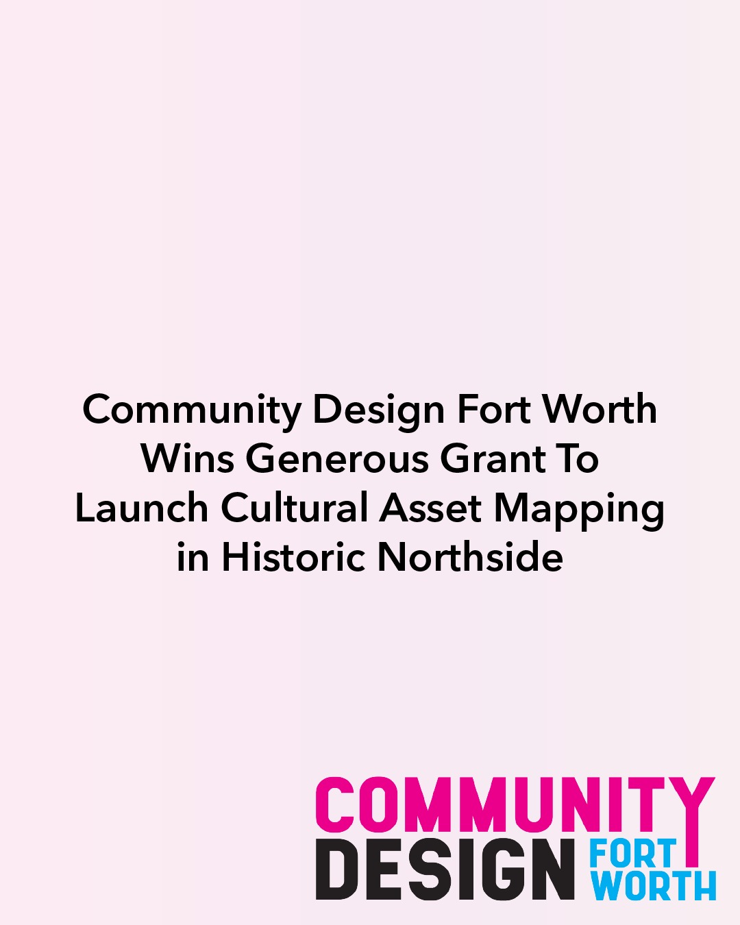 Fort Worth’s history lives in its people, stories, and everyday places.
Community Design Fort Worth is launching a new cultural asset mapping project — supported by a generous grant from the Sid W. Richardson Foundation — to document the voices and experiences that shape our city’s identity.
Through walking interviews, residents will lead the way, sharing the traditions, landmarks, and relationships that make their neighborhood unique. This community‑driven approach ensures future planning honors the people who built it.
#FortWorth #CommunityDesign #CulturalMapping #HistoricNeighborhoods #TexasHeritage #CommunityVoices #UrbanStorytelling