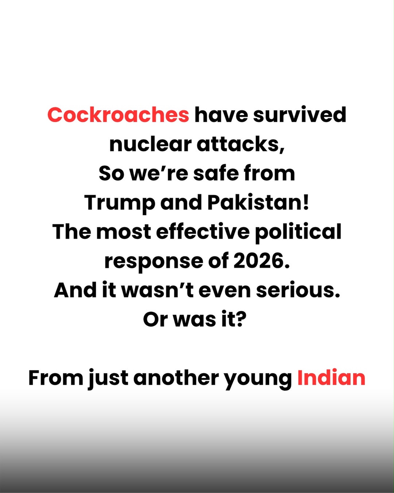 Jai Blattodea!
.
{Cockroach Janta Party, Chief Justice of India, Gen Z}
.
#cockroach #cockroachjantaparty