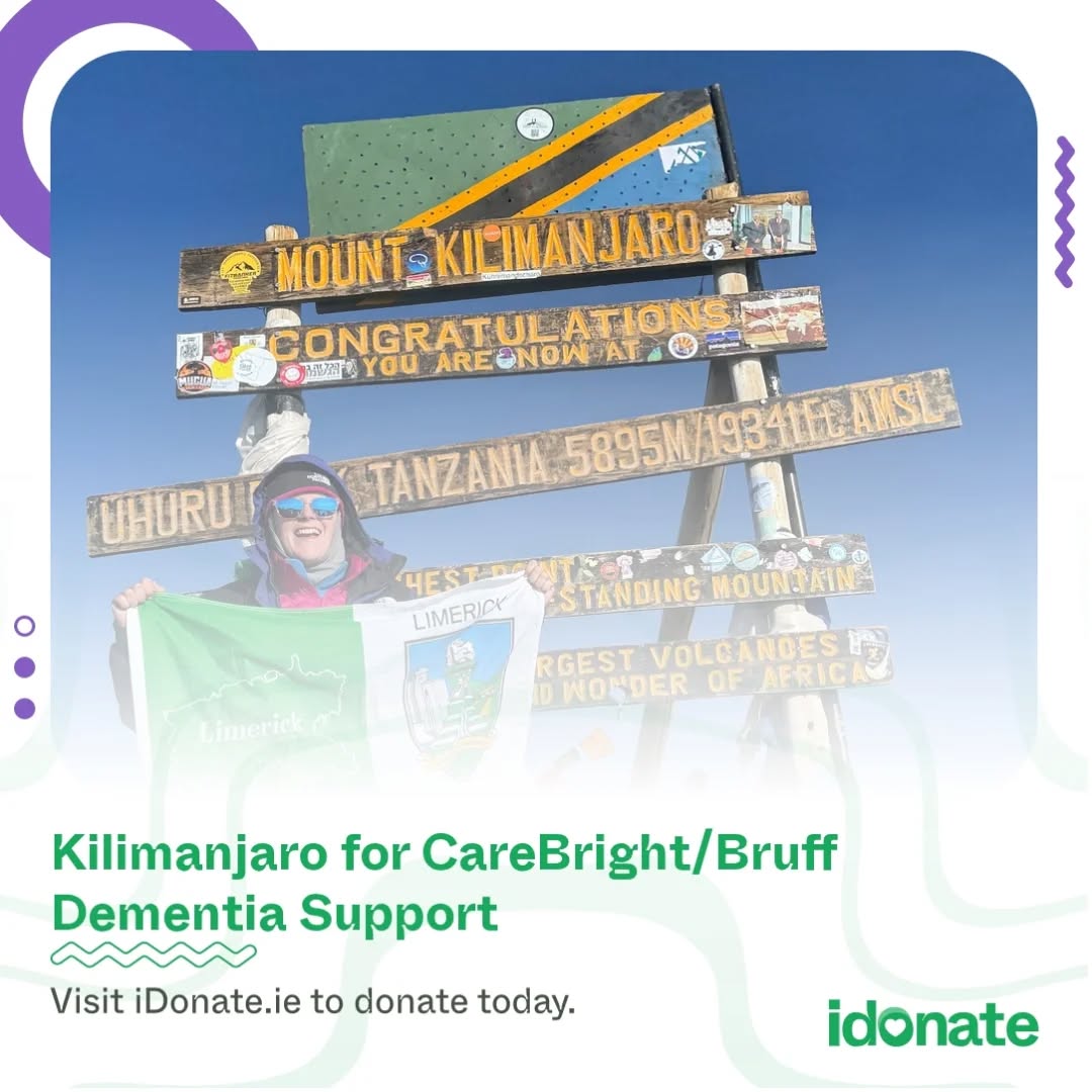 Kindness like this makes a real difference ✨️
Thank you Mike & Alanna for supporting people living with dementia through your fundraiser for Carebright
To donate click on the link
https://www.idonate.ie/fundraiser/alannamurphy
