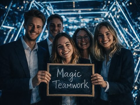 Meetings kann jeder. Teamwork erleben ist etwas anderes. ✨
Mit MAGIC TEAMWORK wird Zusammenarbeit nicht nur besprochen, sondern wirklich erlebbar.
Inmitten unserer interaktiven Erlebniswelt taucht ihr als Team in eine außergewöhnliche Umgebung ein, die Perspektiven verändert, Kreativität fördert und echte Gruppendynamik sichtbar macht.
Ob Strategie-Tag, kreativer Workshop, Team-Offsite oder inspirierender Perspektivwechsel – MAGIC TEAMWORK verbindet professionelle Teamarbeit mit Erlebnis, neuen Impulsen und echter Zusammenarbeit.
💡 Ideal für:
• Teams, die mehr wollen als ein klassisches Teamevent
• Führungskräfte, die Zusammenarbeit neu denken möchten
• Unternehmen in Change-Prozessen oder Strategiephasen
• Teams, die Kommunikation & Dynamik nachhaltig stärken möchten
Was euch erwartet?
✨ Aufgaben in unserer Erlebniswelt, die Zusammenarbeit sichtbar machen
✨ Kreative Perspektivwechsel statt Standard-Konferenzraum
✨ Professionelle Begleitung durch eine erfahrene Trainerin
✨ Individuell anpassbare Inhalte passend zu euren Zielen
✨ Zentrale Lage in München
Denn die besten Ideen entstehen oft dann, wenn man den gewohnten Rahmen verlässt. 🚀
Interesse? Schreibt uns gerne eine Nachricht oder informiert euch auf unserer Website.
#magicbavaria #teambuilding #münchen #offsite #teamwork